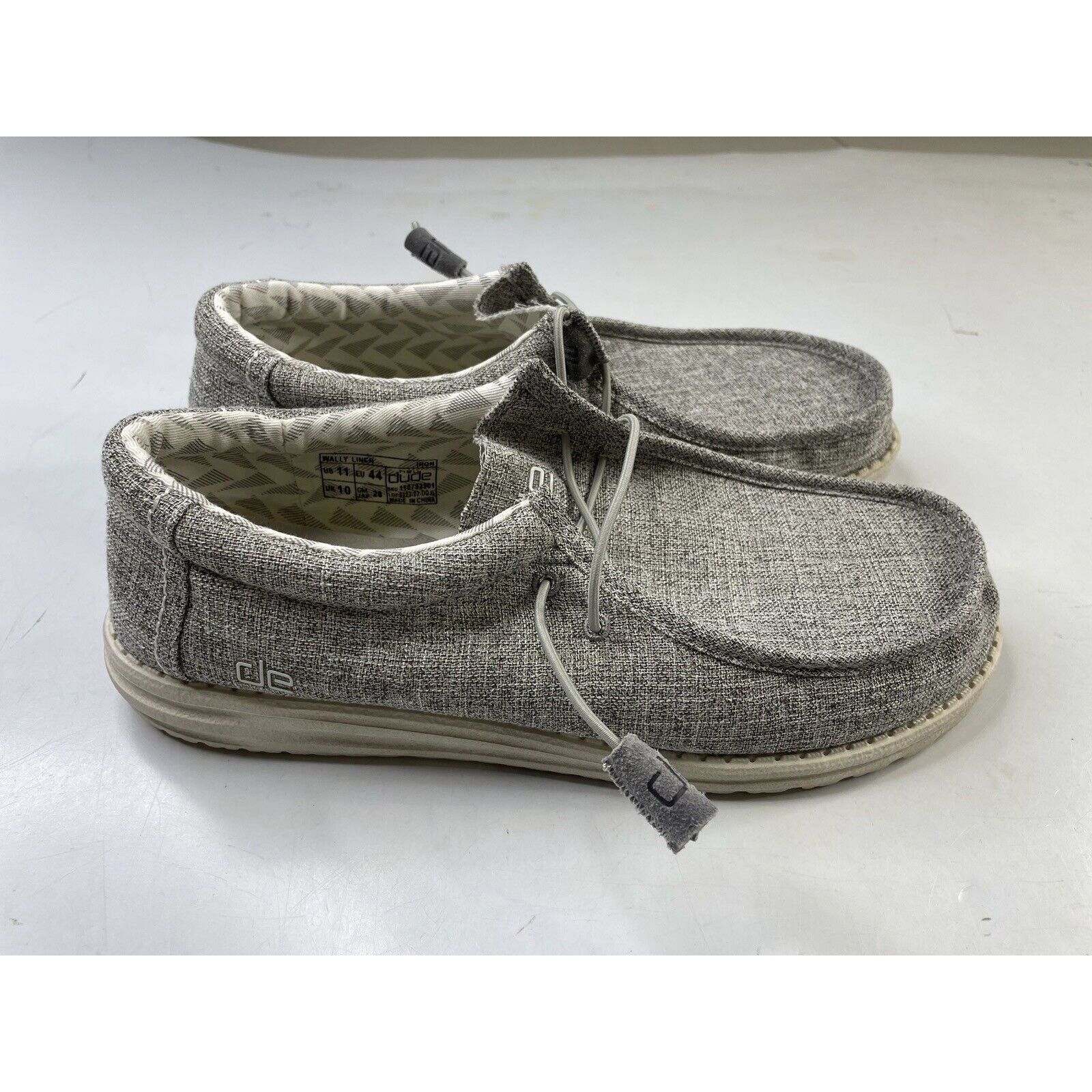 Hey Dude MENS WALLY LINEN Shoes - Iron - 11 