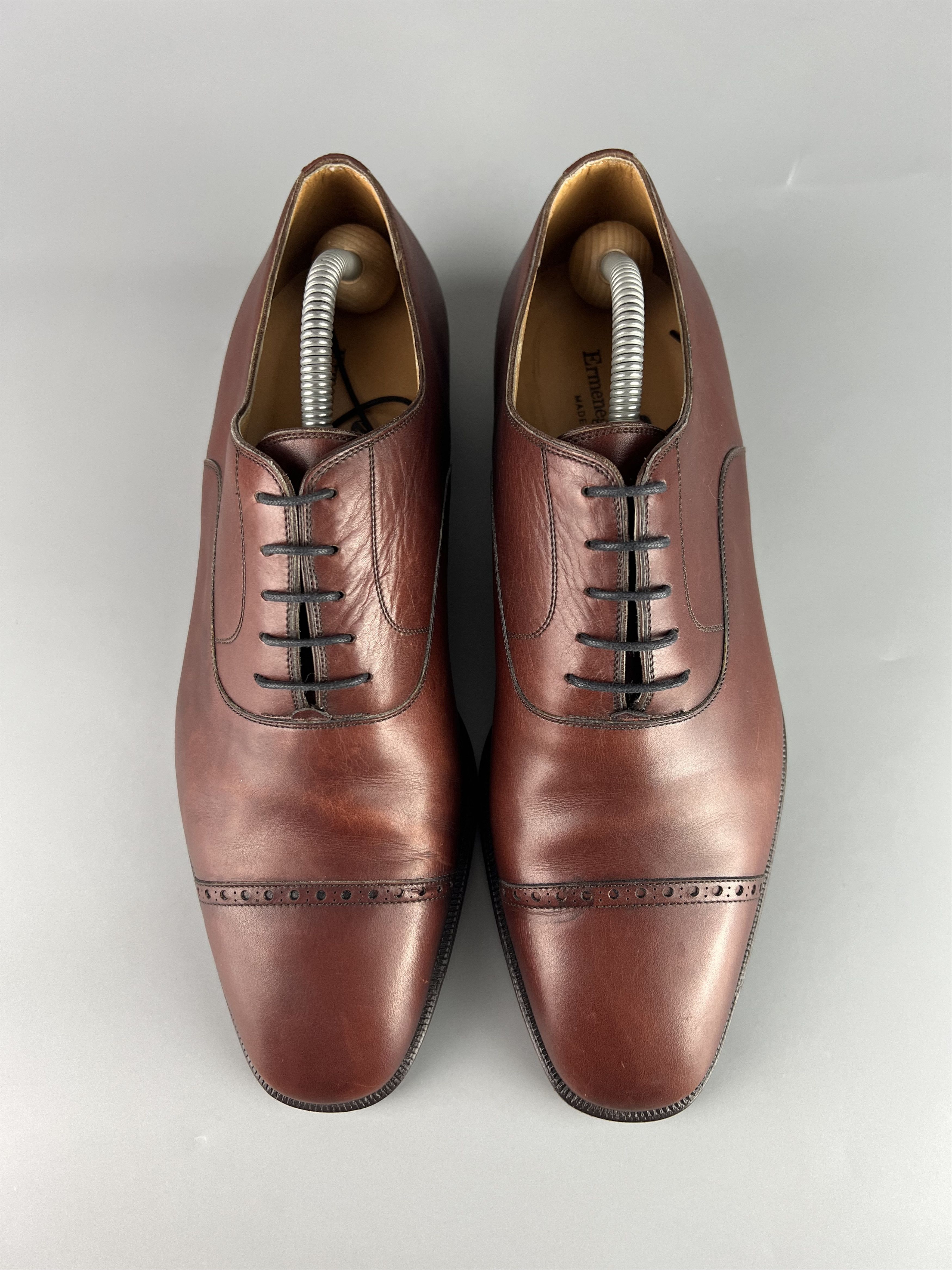 Ermenegildo Zegna Ermenegildo Zegna Brown Oxford Shoes Size US 9 / EU 42 - 1 Thumbnail