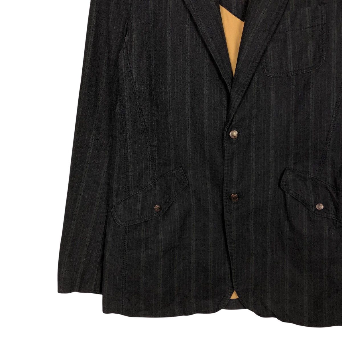 Diesel DIESEL Pinstripe Blazer L — Workwear Tailored Cotton Jacket Size US L / EU 52-54 / 3 - 5 Thumbnail