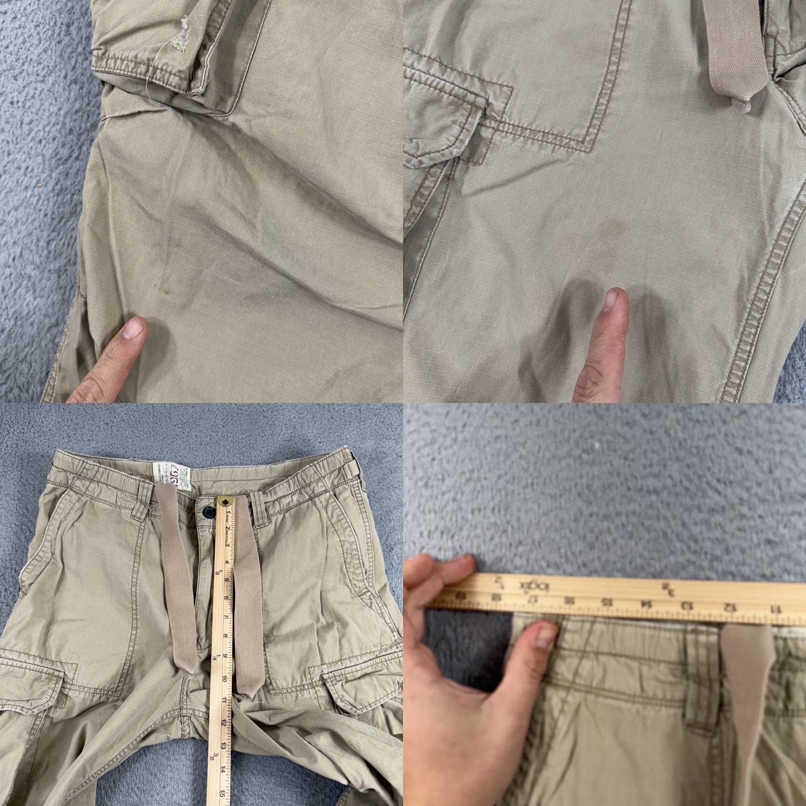 Polo Ralph Lauren VTG Polo Ralph Lauren Cargo Pants Mens 34x32 Beige Cotton 1967 Army 90s Military Utility Jeans Co Surplus Division Mens Size US S / EU 44-46 / 1 - 8 Thumbnail