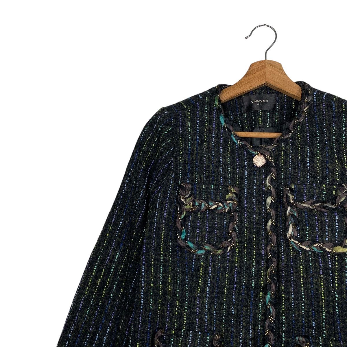 Japanese Brand Japanese Brand Valley Girl Tweed Jacket Size S / US 4 / IT 40 - 6 Thumbnail