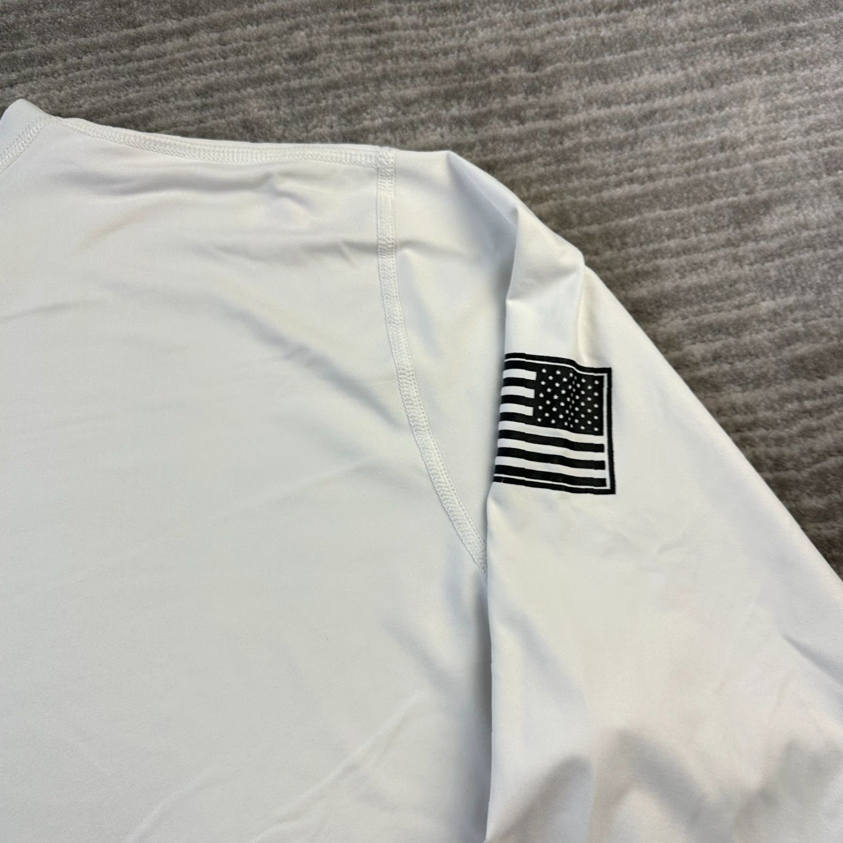 Vintage Rogue Shirt Mens XL White Performance Weightlifting USA T-Shirt Short Sleeve Breathable Quick Dry Logo Comfort Size US XL / EU 56 / 4 - 5 Thumbnail