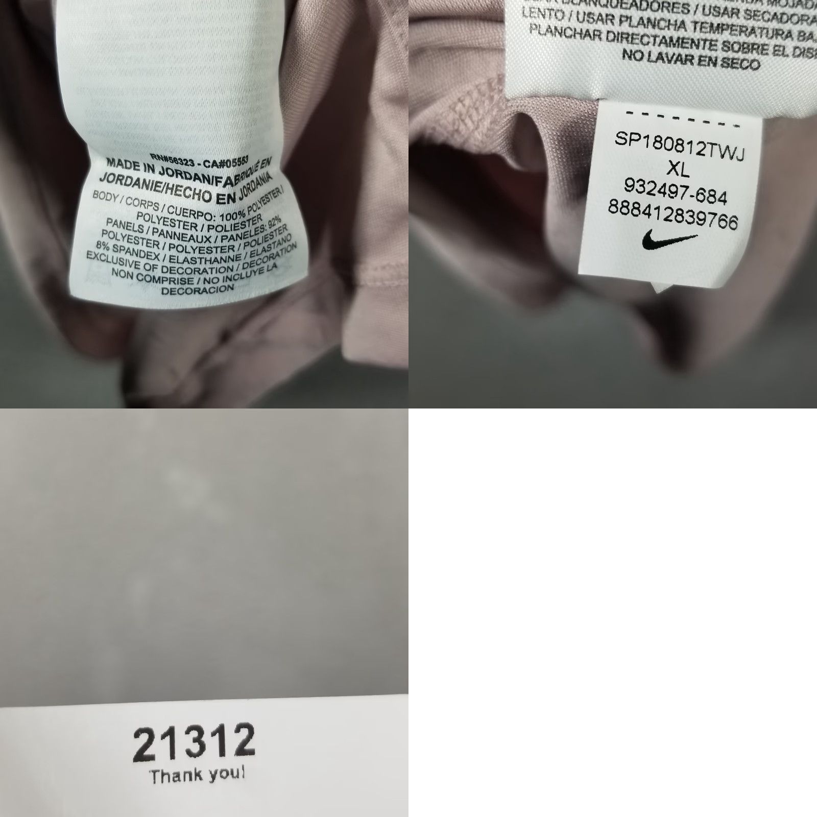 Nike NWT Nike Dry Miler Running Singlet Tanktop Rose Light Pink Women’s XL Size XL / US 12-14 / IT 48-50 - 8 Thumbnail