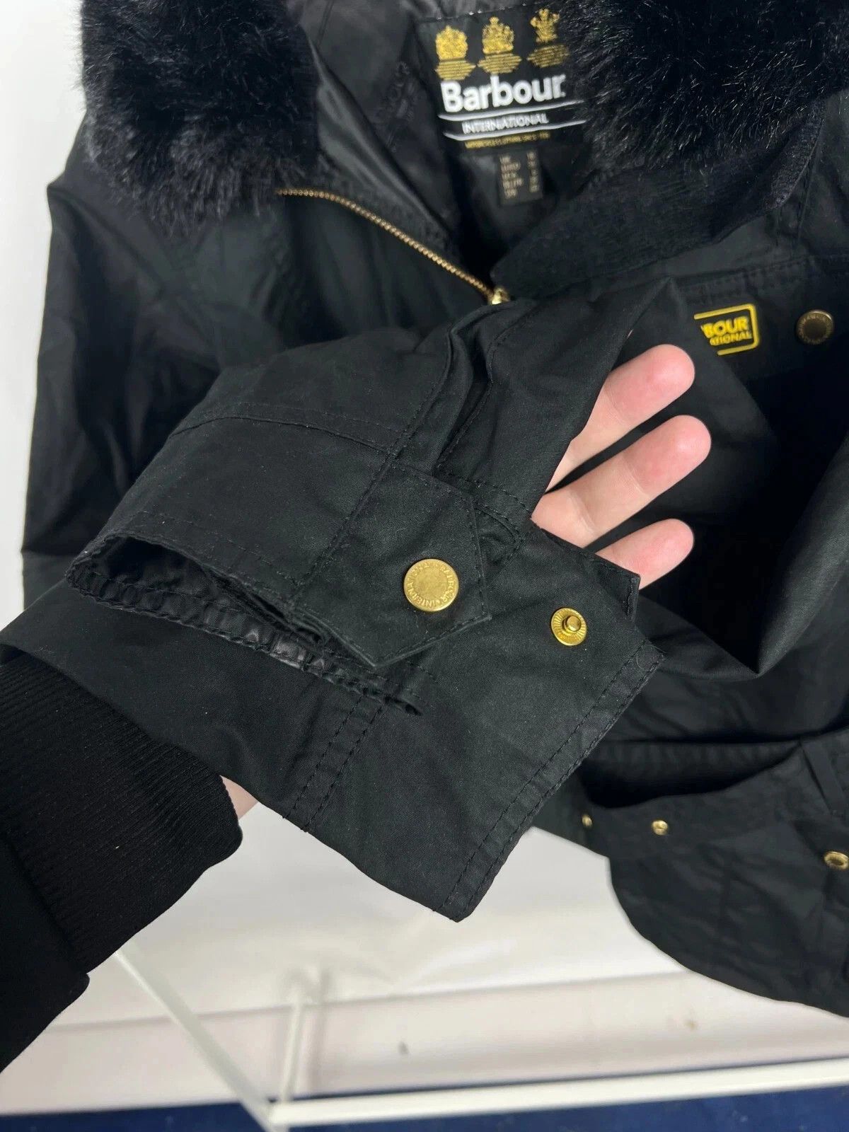 Barbour Barbour International Nesbitt Wax Cotton Black Jacket Size M / US 6-8 / IT 42-44 - 5 Thumbnail