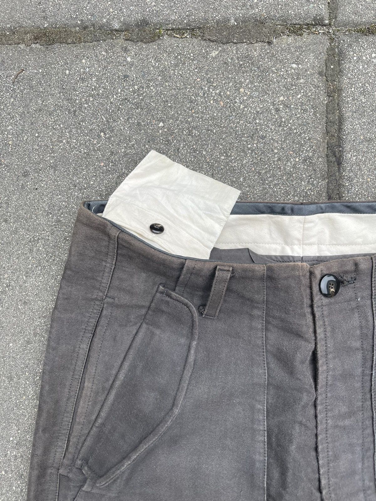 Rick Owens Rick Owens 2000 extreme cargo flight Moleskin pants sun fade Size US 34 / EU 50 - 6 Thumbnail