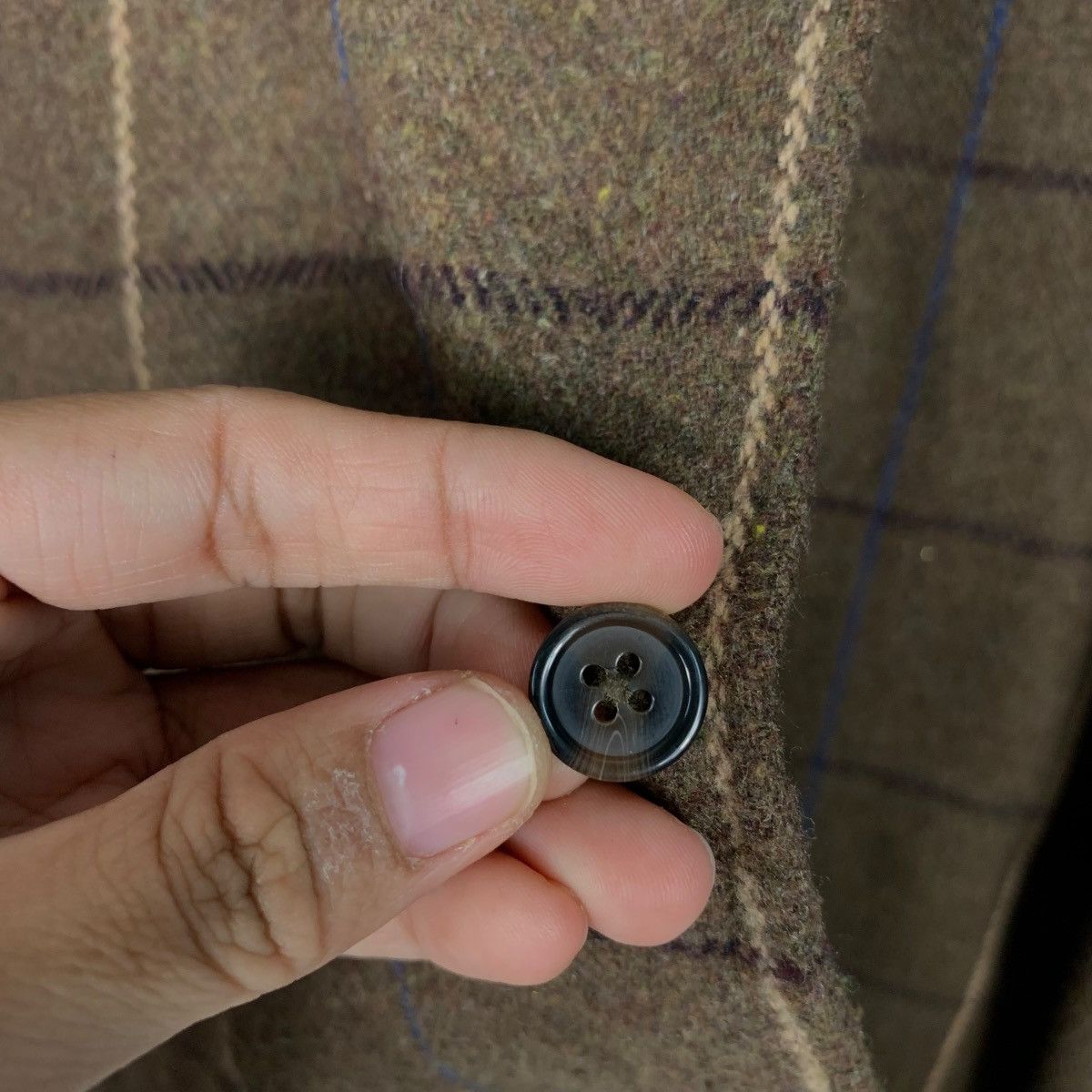 Flannel WEGO Checked Flannel Oversized Button Shirt #2300-C102 Size US L / EU 52-54 / 3 - 14 Thumbnail