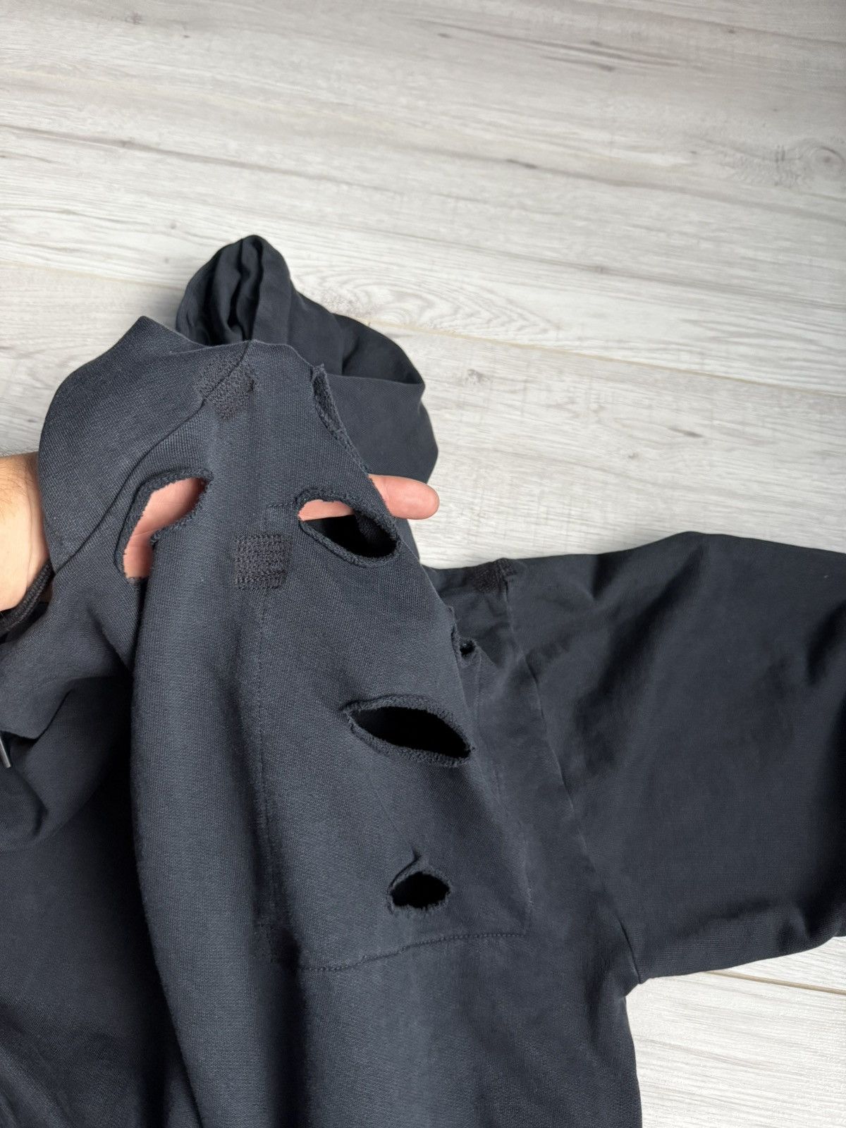 Diesel Distressed Holes Hoodie Kapital Rick Owens Archive style Size US XL / EU 56 / 4 - 5 Thumbnail