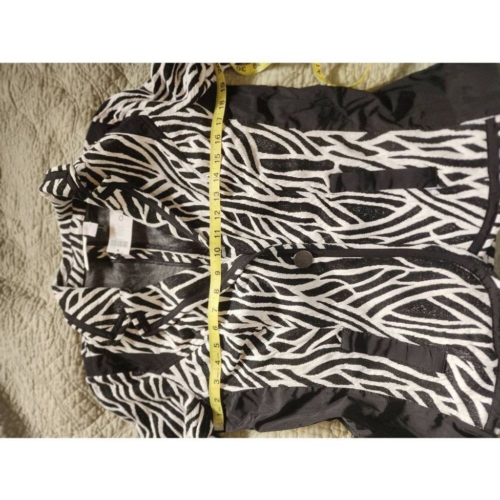 Chicos Chico's Zebra Print Blazer Size XS / US 0-2 / IT 36-38 - 5 Thumbnail
