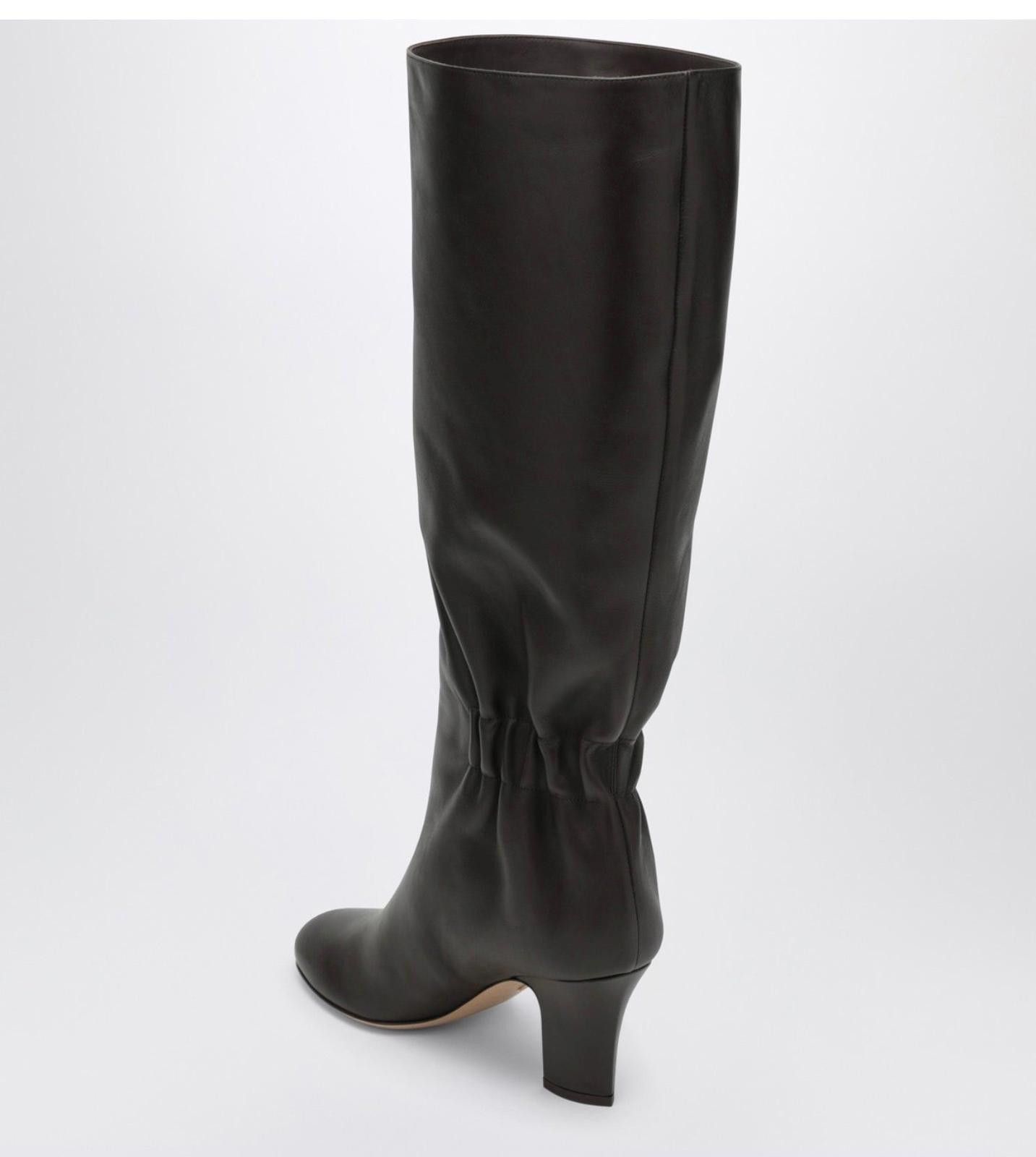 Salvatore Ferragamo Ferragamo Ruched Detail Knee Boots Size US 5 / IT 35 - 2 Thumbnail