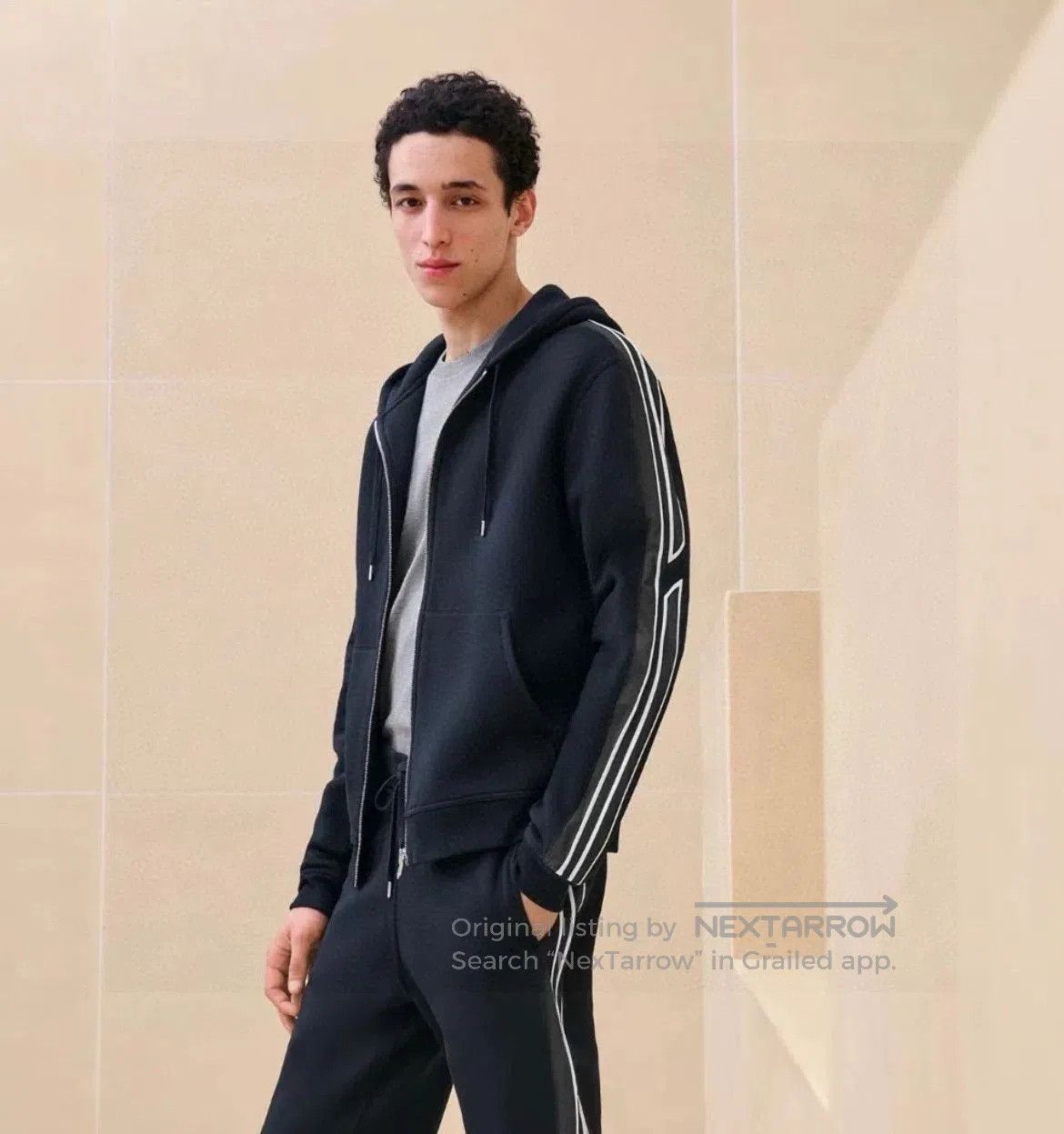 Hermes Hermes Hooded Black Coat Size L. Size US L / EU 52-54 / 3 - 9 Thumbnail