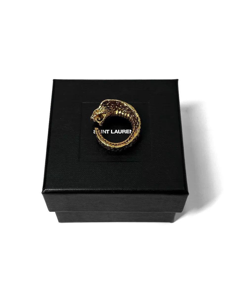 Saint Laurent Paris SLP 22SS Pave Cobra Brass Ring Size 6 Size ONE SIZE - 4 Thumbnail