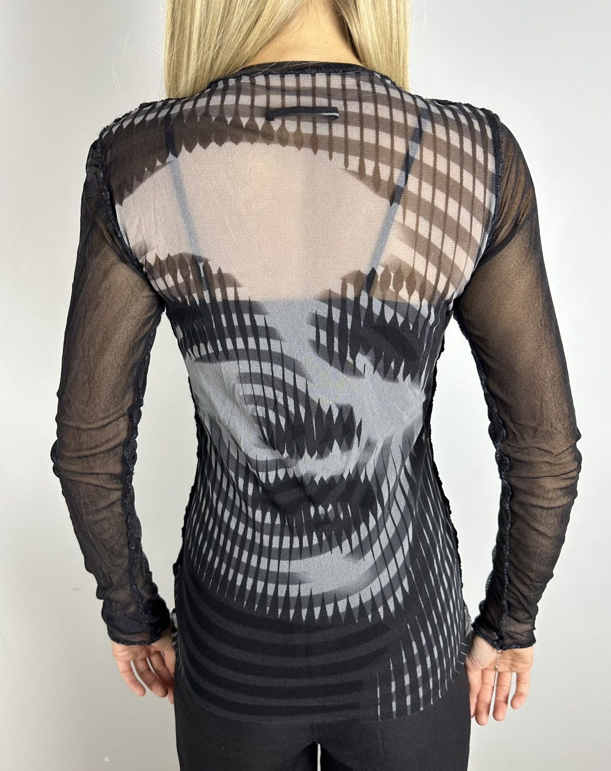 Jean Paul Gaultier Mesh Vintage 2001 Jean Paul Gaultie Dietrich Marlene Top Size S / US 4 / IT 40 - 4 Thumbnail