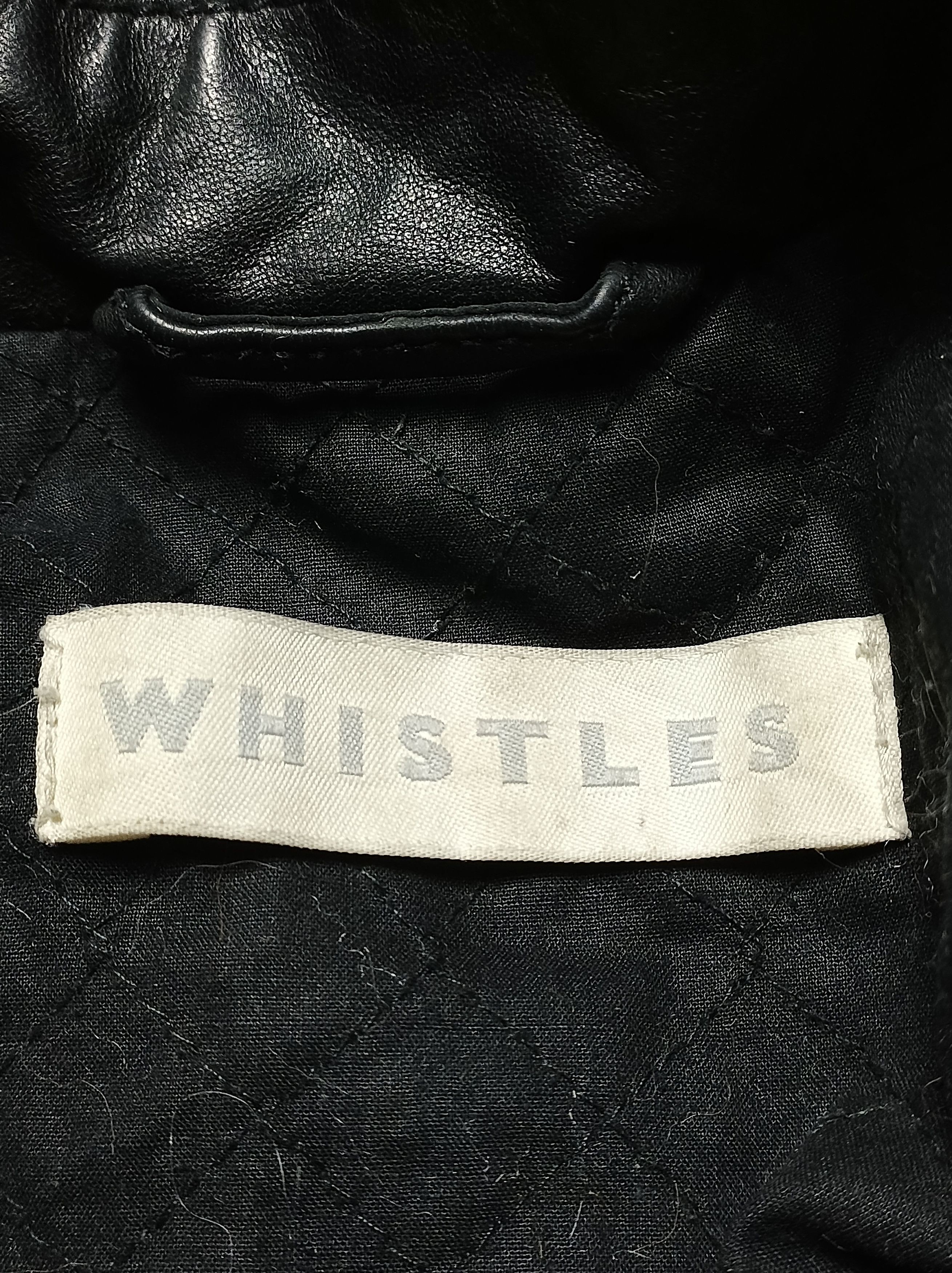 Whistles WHISTLES Leather Biker Jacket Black Womens US8 EU40 Size M / US 6-8 / IT 42-44 - 7 Thumbnail