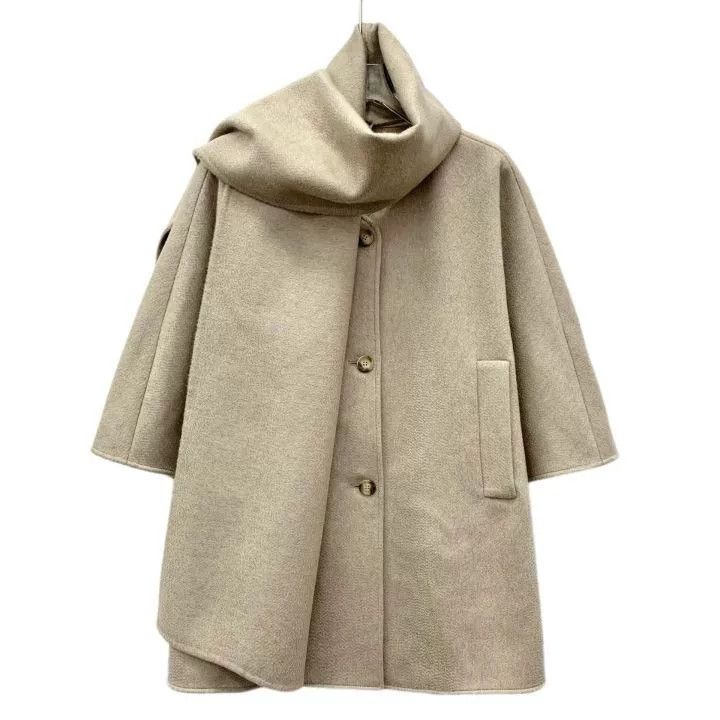 Max Mara Maxmara Beige Cashmere Shawl Coat Size M / US 6-8 / IT 42-44 - 1 Thumbnail