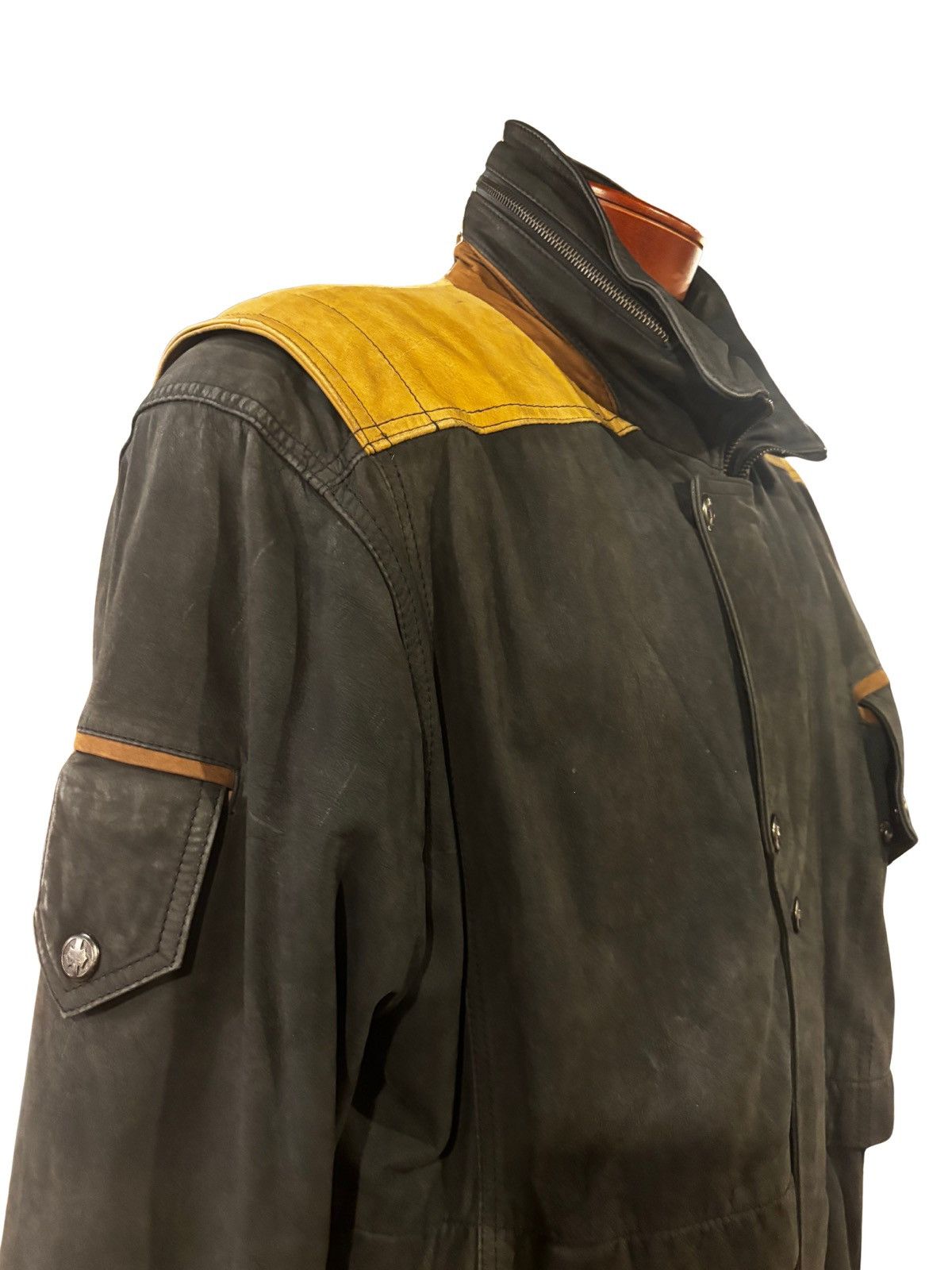 Other Men’s vintage genuine leather Jacket.mj4040 Size US L / EU 52-54 / 3 - 4 Thumbnail