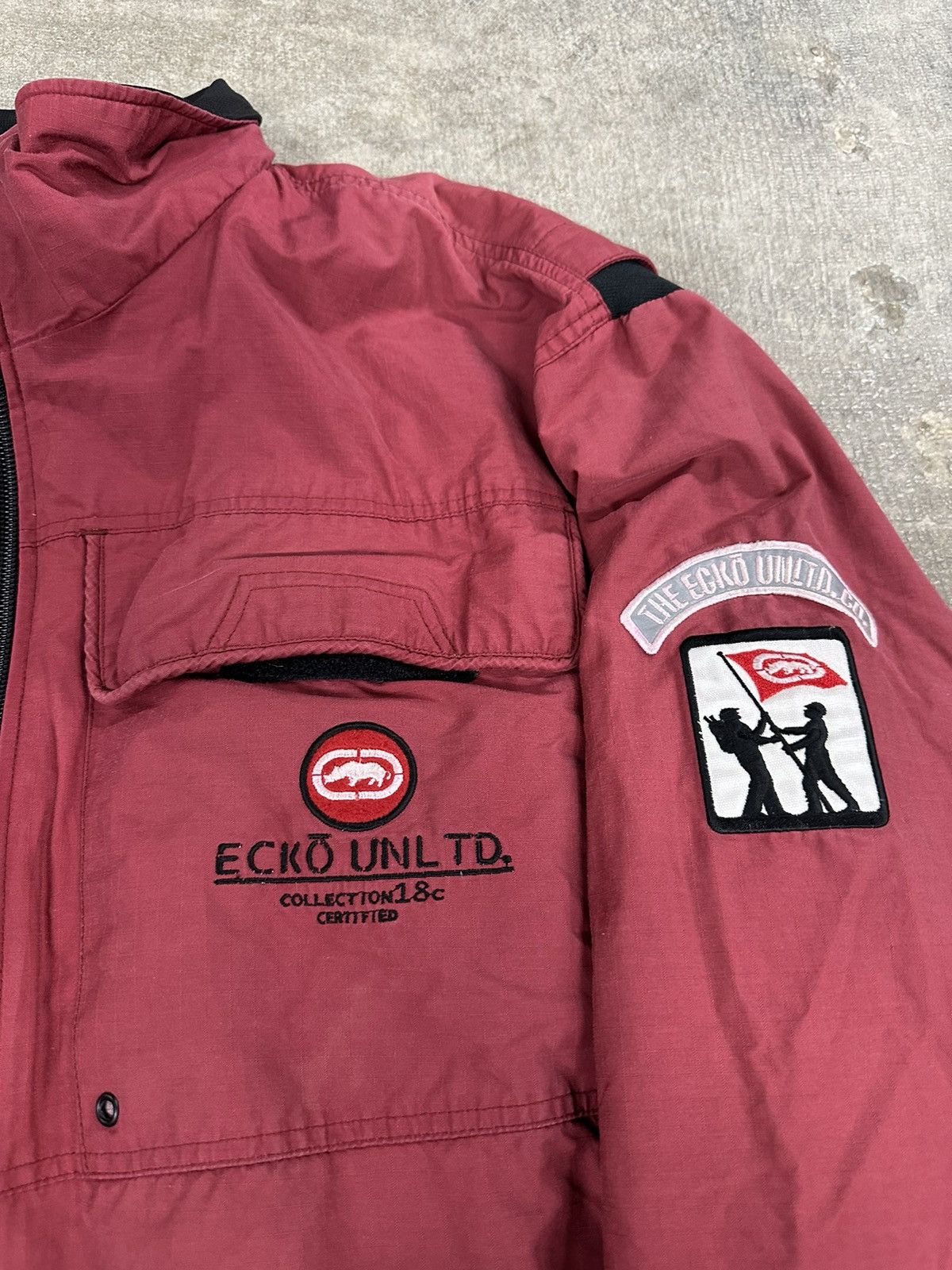 Ecko Unltd. Vintage 90s Ecko Unltd Tactical Utility Rap Ski Jacket RARE Size US XL / EU 56 / 4 - 4 Thumbnail