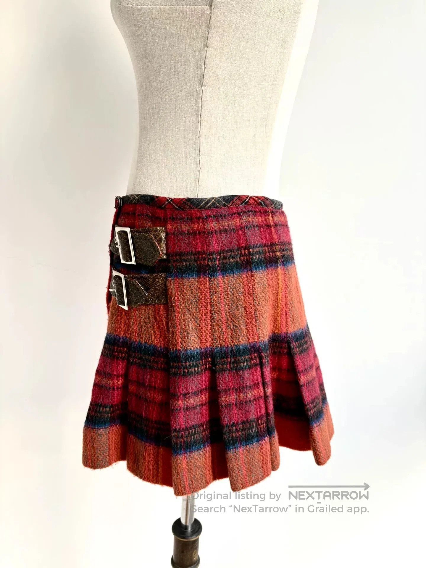 Vivienne Westwood Vivienne Westwood Red Orange Plaid Skirt. Size US 26 / EU 42 - 5 Thumbnail