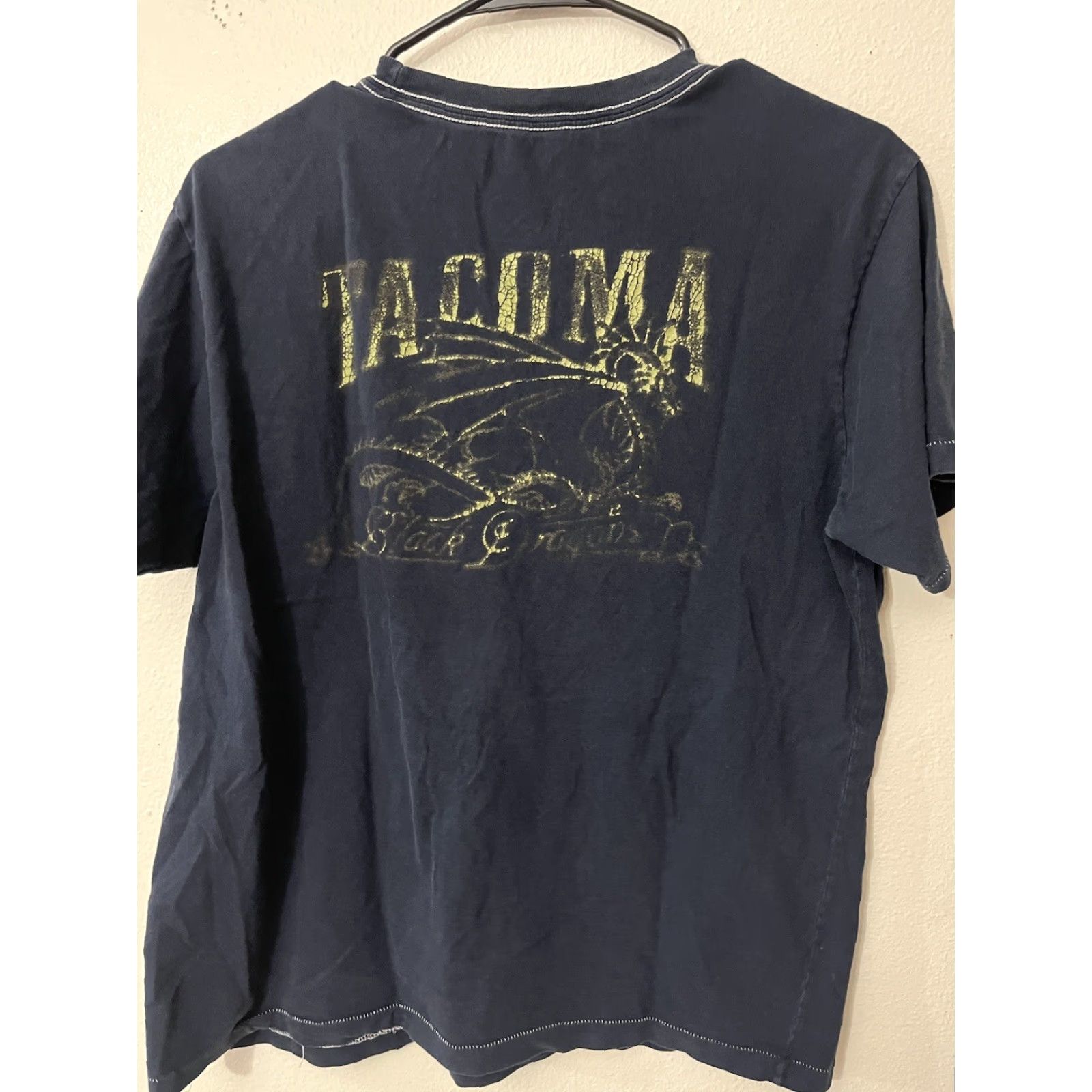 Gap VINTAGE Gap Distressed Navy Blue T-Shirt Adult Medium Short Sleeve Mens Size US M / EU 48-50 / 2 - 2 Thumbnail