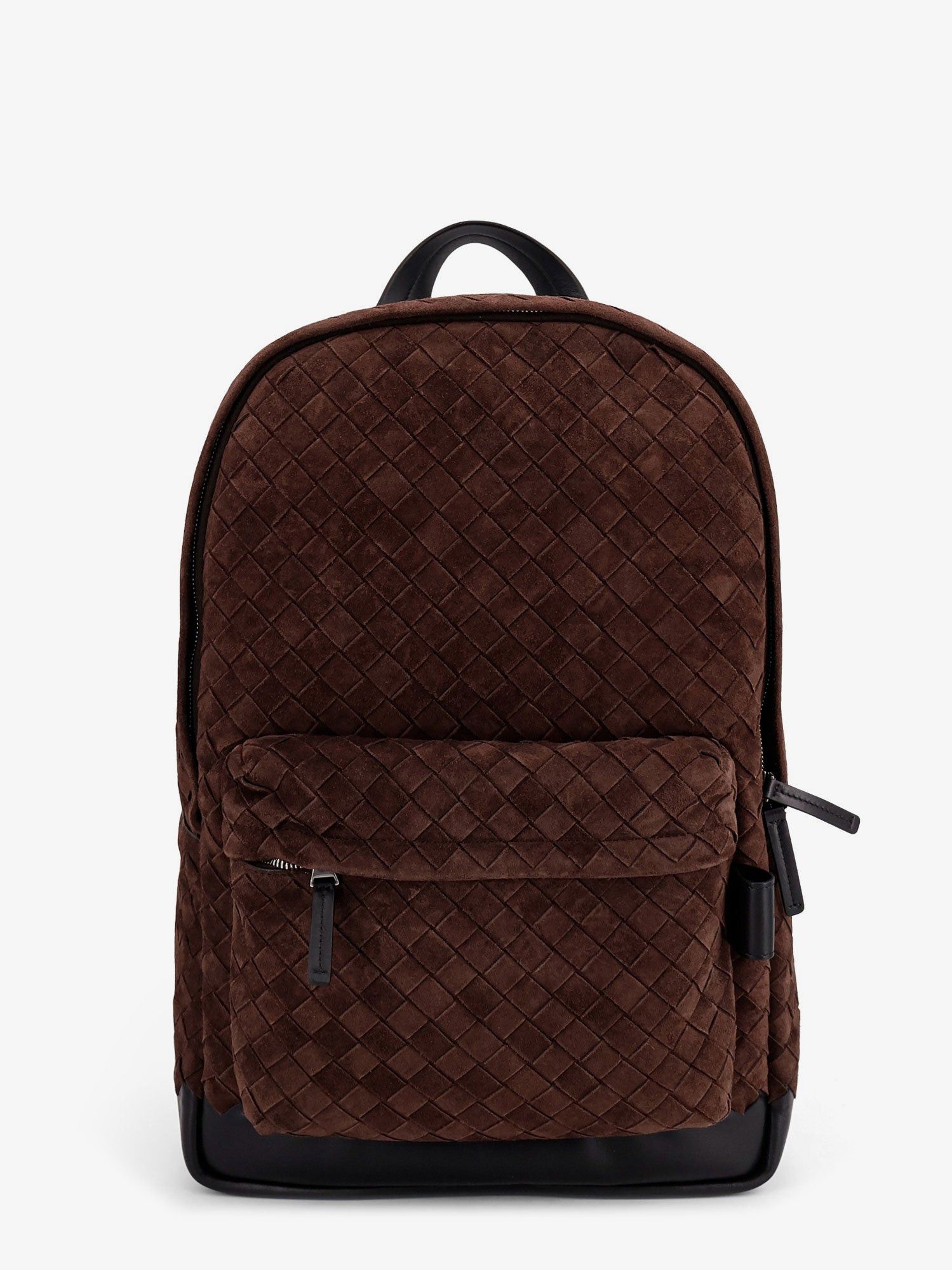 Bottega Veneta Suede Backpack With Intrecciato Motif Size ONE SIZE - 1 Thumbnail
