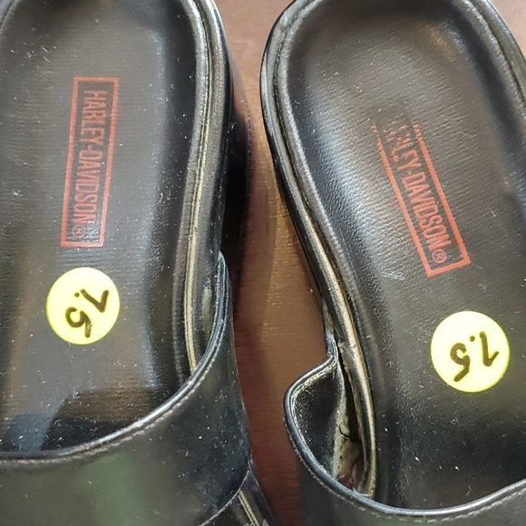Harley Davidson Harley-Davidson Enchanted Black Sz. 7.5 Platform Sandals Size US 7.5 / IT 37.5 - 2 Thumbnail