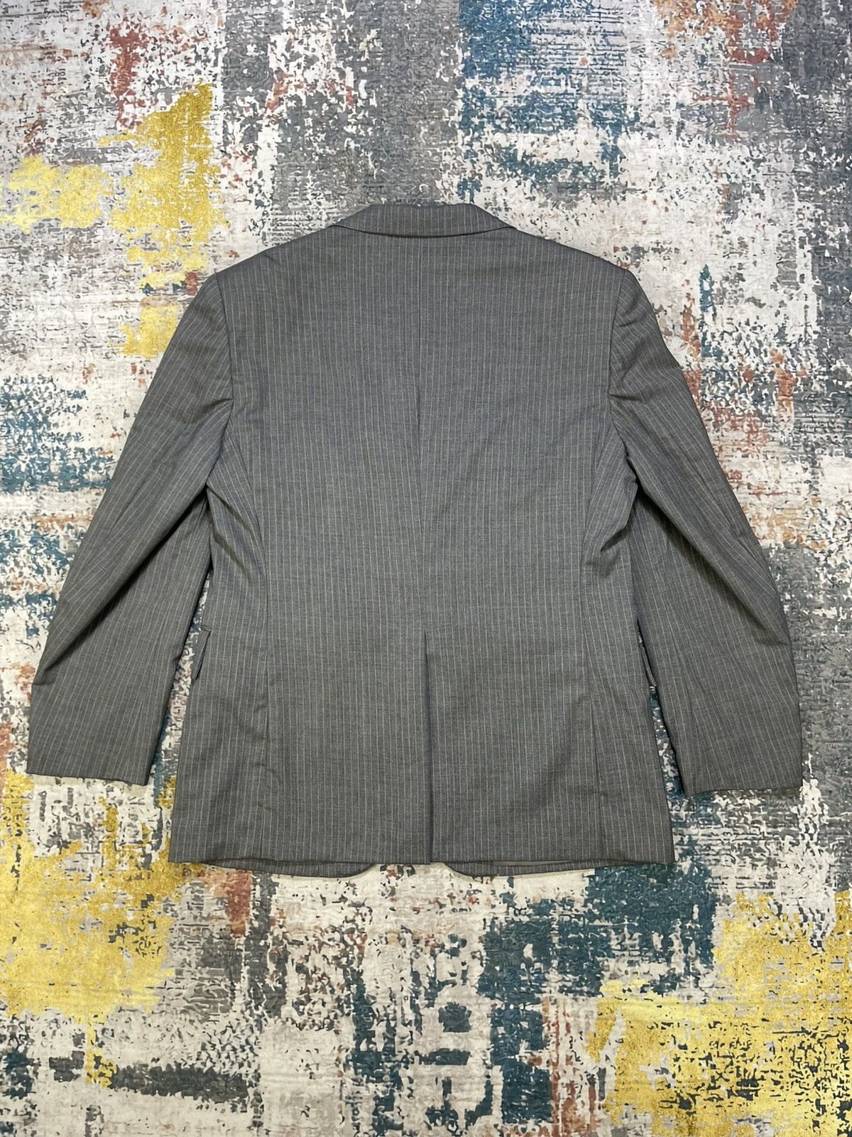 Yves Saint Laurent Yvest Saint Laurent Pinstripes Grey Blazer Size US S / EU 44-46 / 1 - 3 Thumbnail