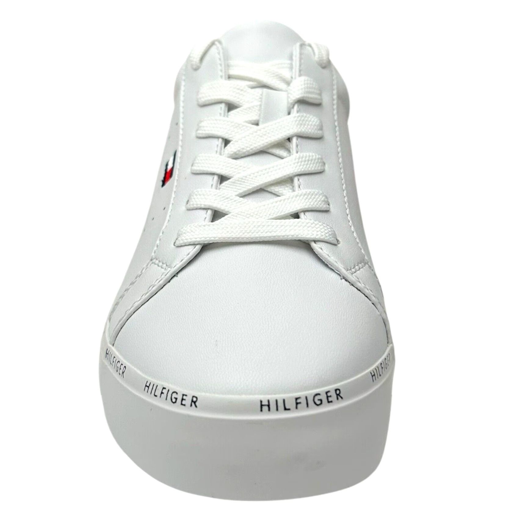 Tommy Hilfiger Tommy Hilfiger Women's Henissly Sneaker Size 8 White Lace Up Casual Stylish Shoe Size US 8 / IT 38 - 4 Thumbnail