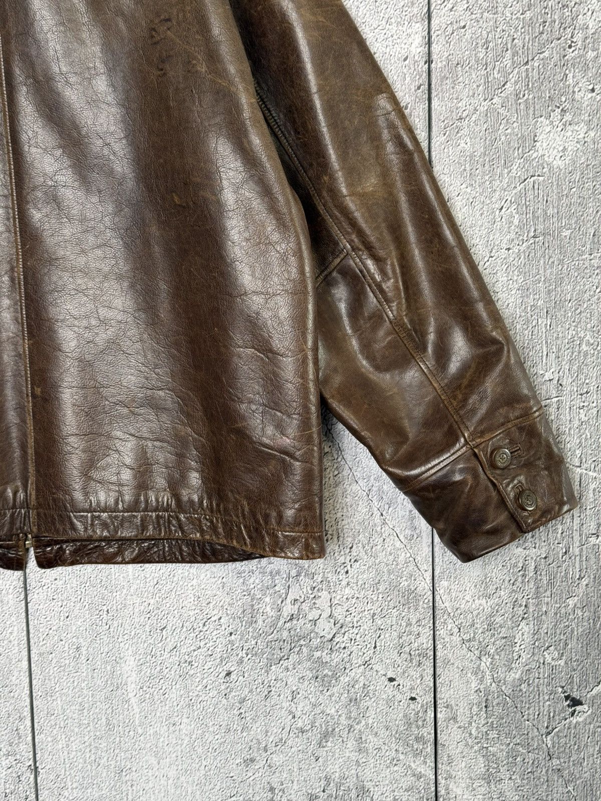 Timberland Vintage Timberland Leather Jacket Brown Shearling Collar Size US M / EU 48-50 / 2 - 18 Thumbnail