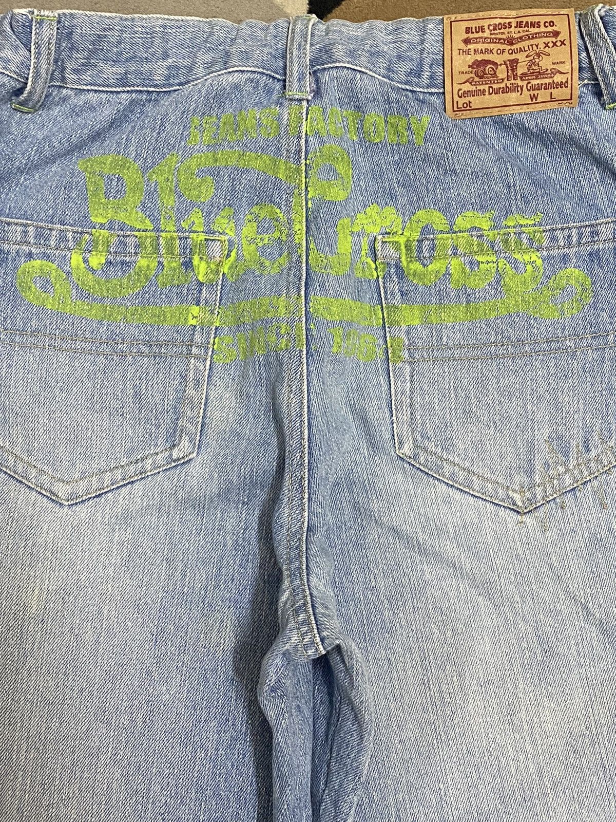 Japanese Brand Vintage Japanese Brands Faded Embroidered Distressed Jeans Size US 30 / EU 46 - 11 Thumbnail