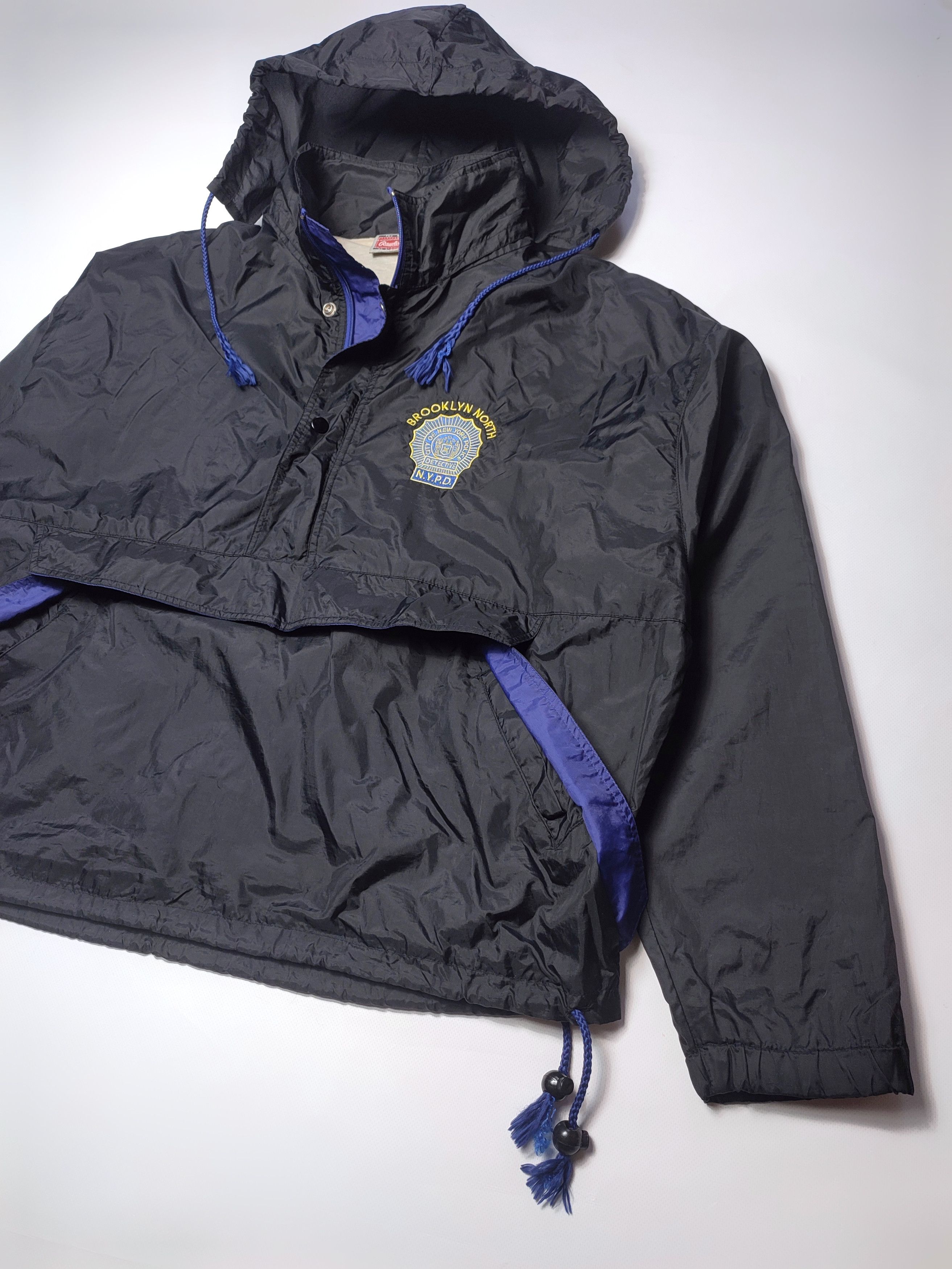 Vintage Vintage Police NYPD Brooklyn Detective Anorak Jacket Size US XL / EU 56 / 4 - 6 Thumbnail