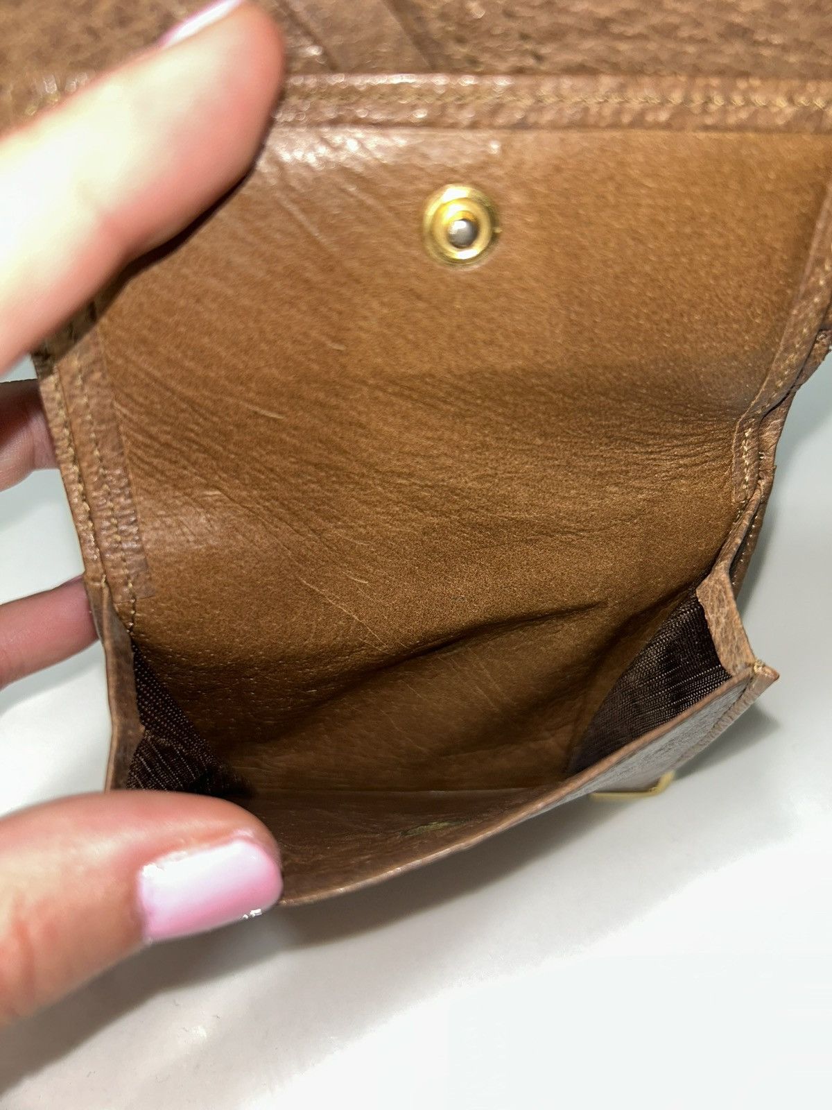 Valentino Valentino Garavani Brown Leather Compact Wallet Size ONE SIZE - 4 Thumbnail