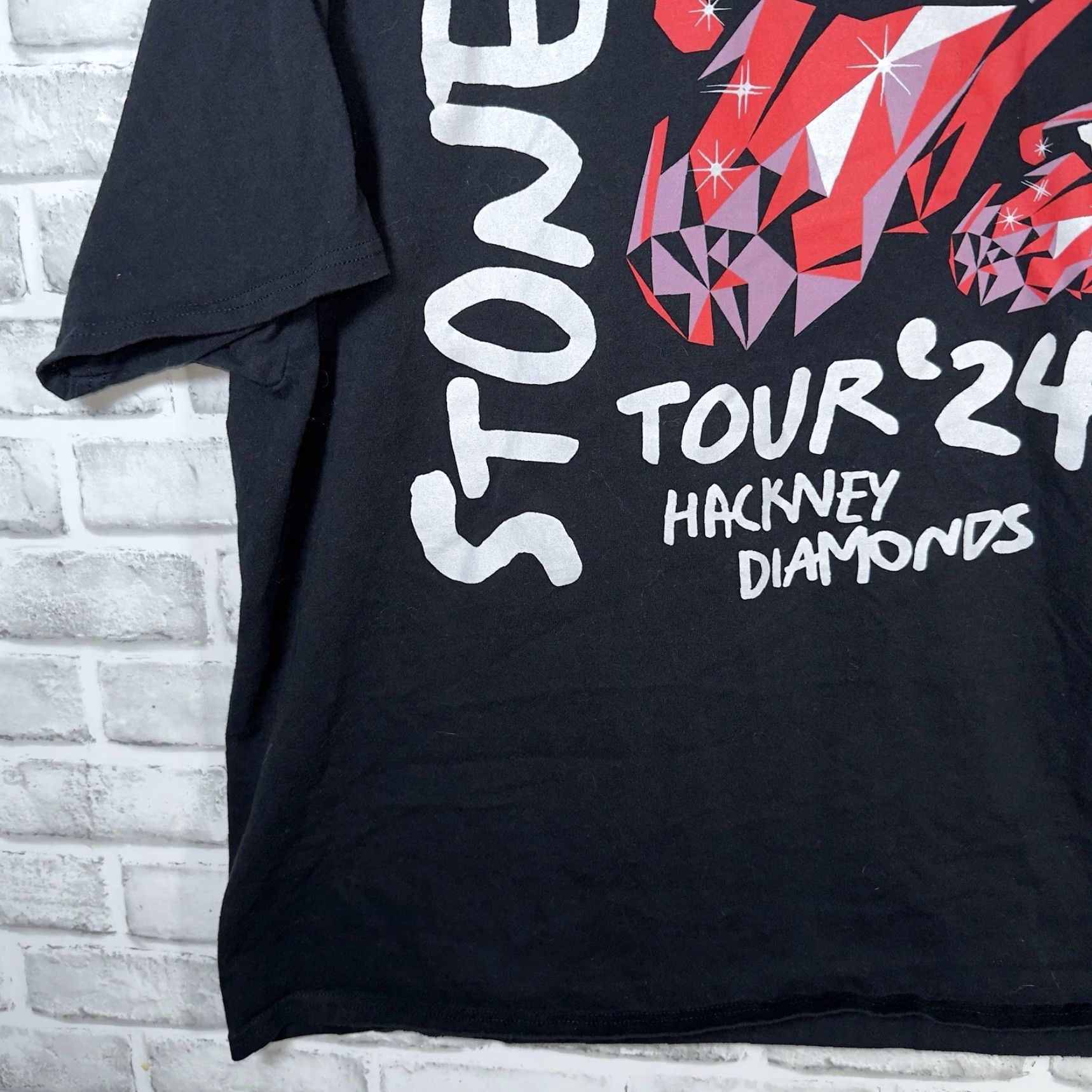 Vintage VINTAGE The Rolling Stones T-Shirt Black 2XL 24 Carat Tour Hackney Diamonds Music Band Mens Size US XXL / EU 58 / 5 - 3 Thumbnail