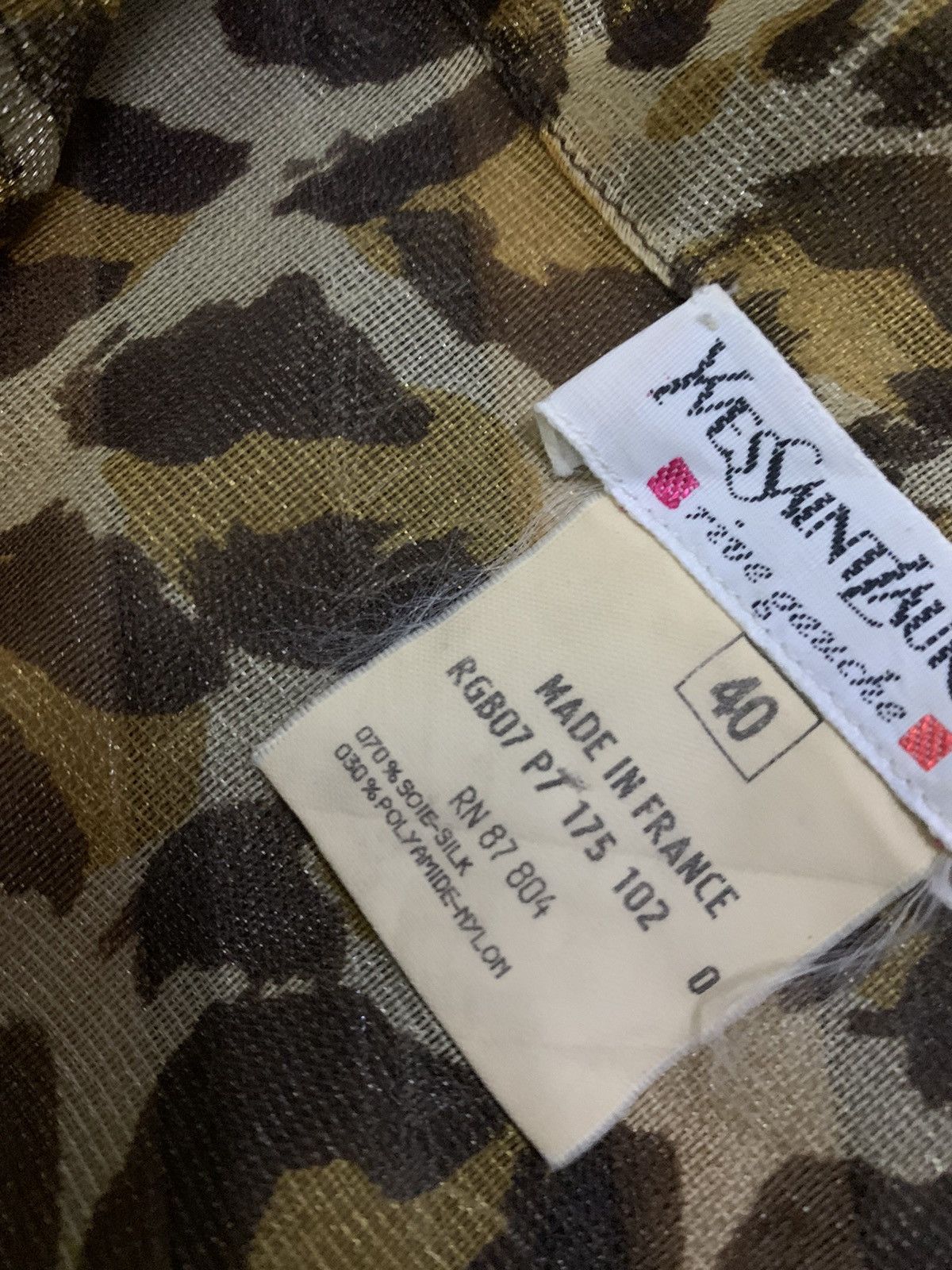 Yves Saint Laurent 💥Yves Saint Laurent Leopard Cardigan Light Jacket Size L / US 10 / IT 46 - 10 Thumbnail