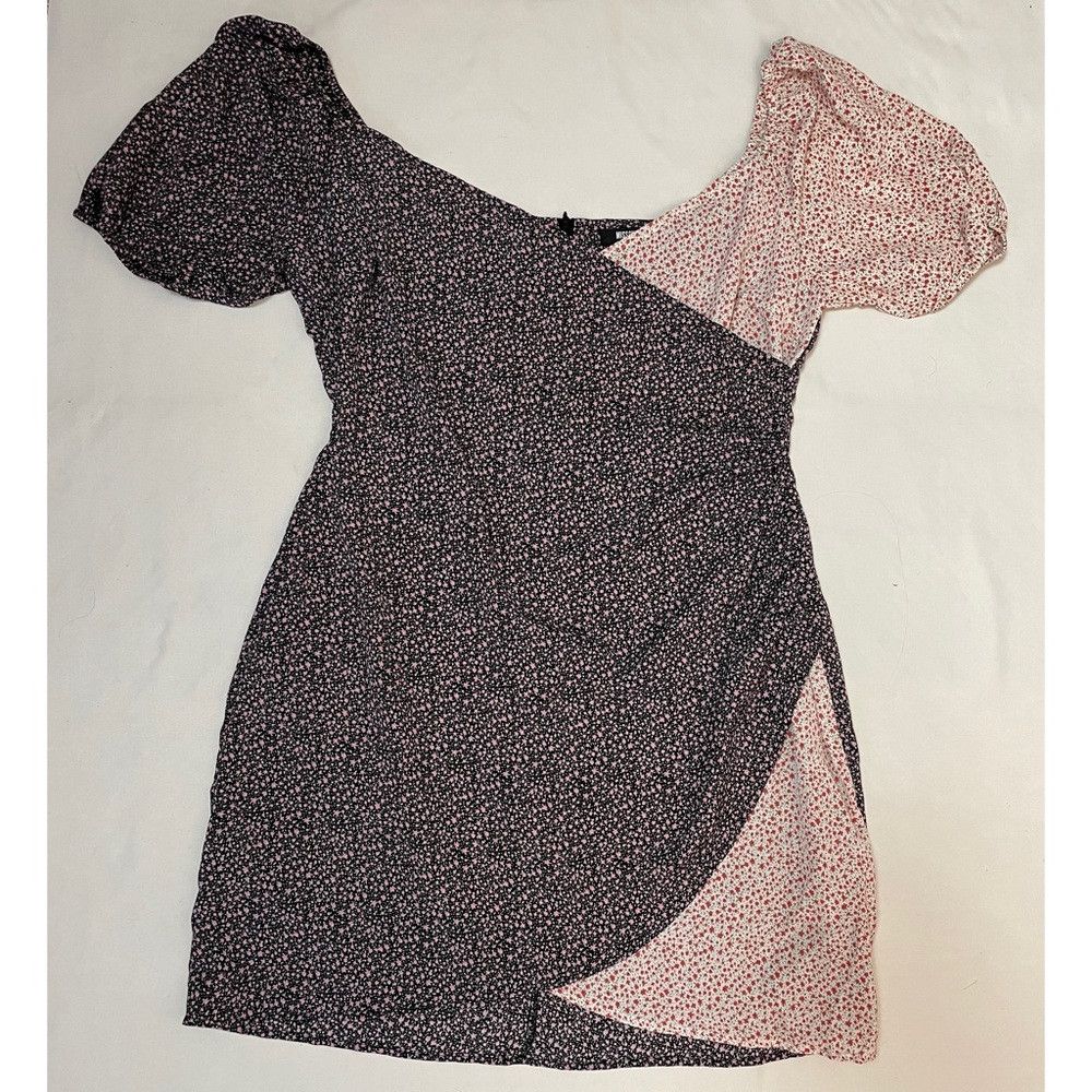 Other NWT New Missguided Mix Print Wrap Floral Short Sleeve Dress Size XL / US 12-14 / IT 48-50 - 7 Thumbnail