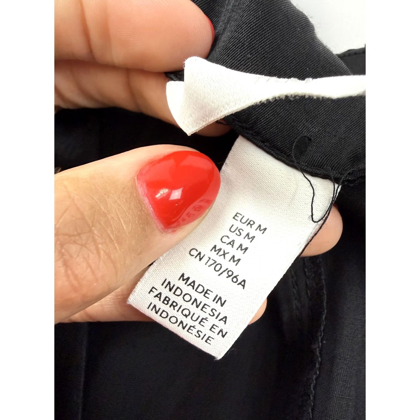 H&M H&M Dress Womens M Black Sleeveless V Neck Shift Midi Workwear Office Size M / US 6-8 / IT 42-44 - 5 Thumbnail