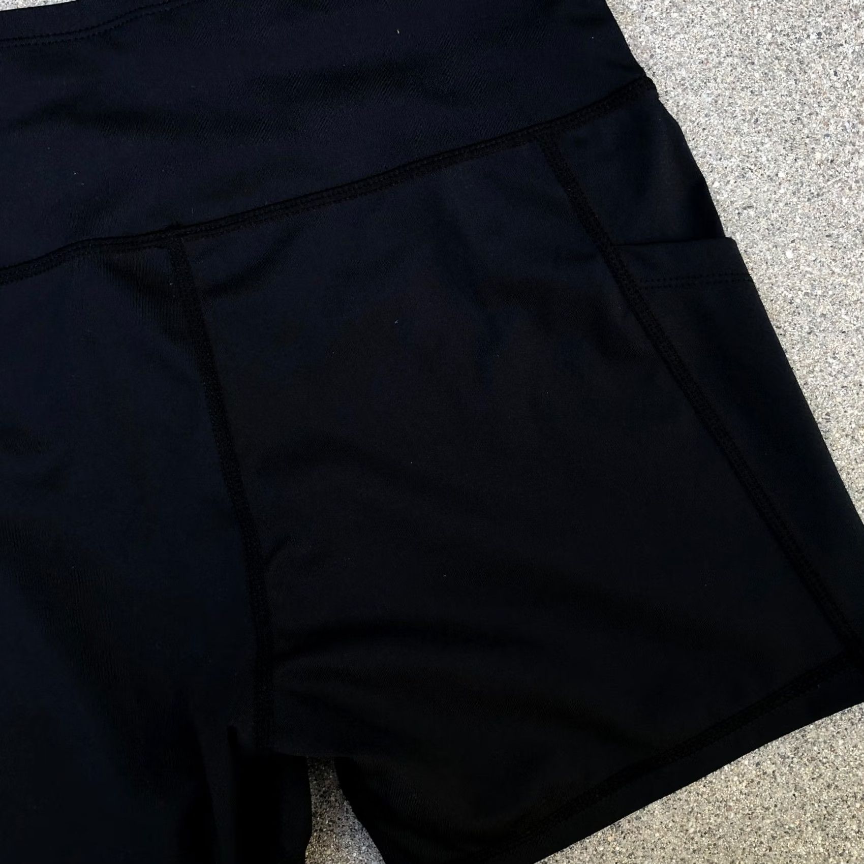 Vintage SPORTSWEAR Spandex Biker Shorts Women's MEDIUM Compression Black Shirt Womens Biker Shorts Black 90s? Size 32" / US 10 / IT 46 - 7 Thumbnail