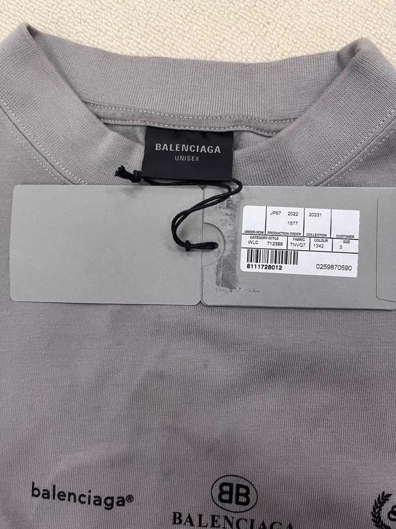 Balenciaga Balenciaga SS23 Logo Printed Crew Neck Short Sleeve T-Shirt Size US L / EU 52-54 / 3 - 5 Thumbnail