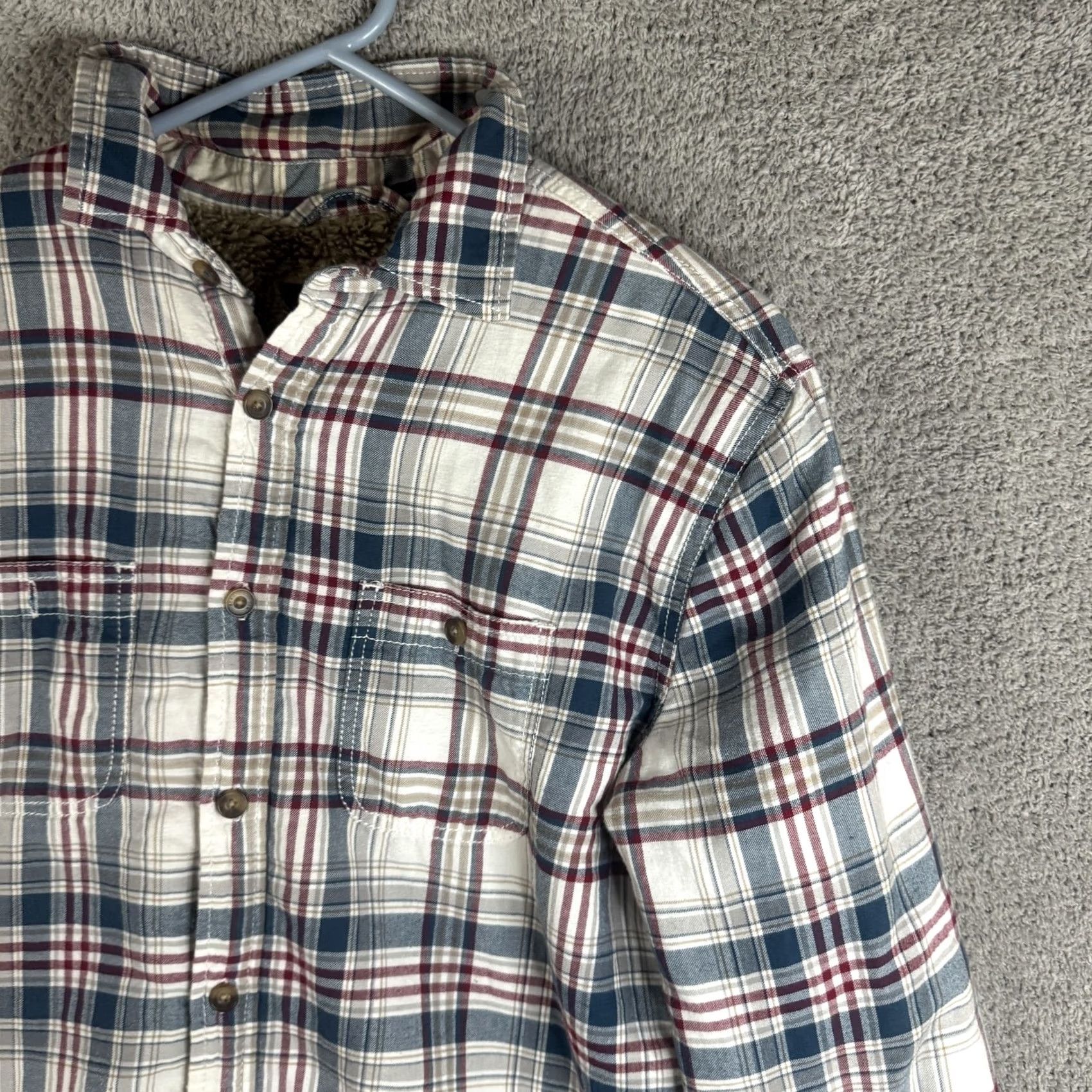 Vintage Aéropostale Jacket Mens S Plaid Flannel Sherpa Lined Button Shirt Shacket Size US S / EU 44-46 / 1 - 4 Thumbnail