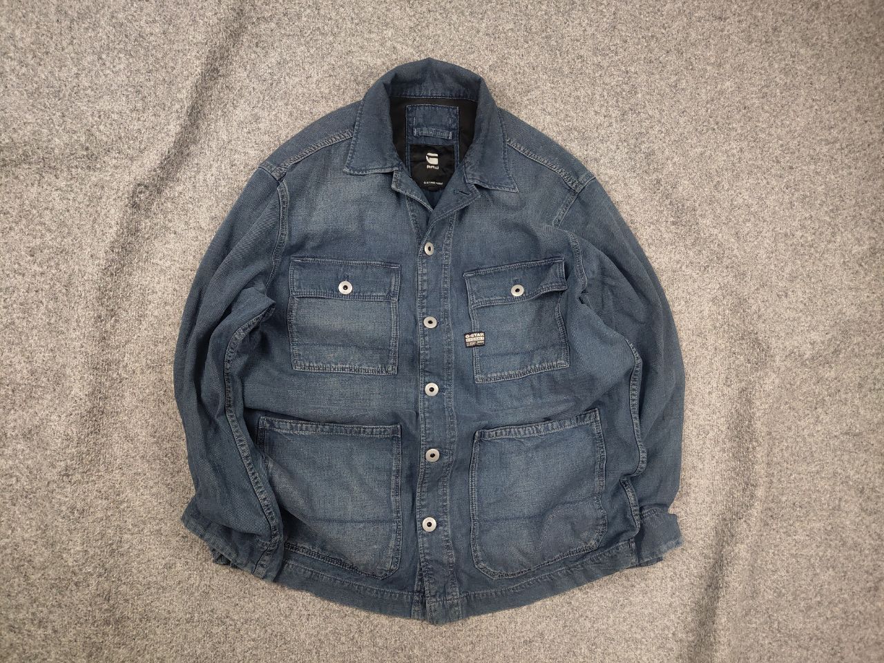 G-Star G Star Raw Shore denim Vintage Pocket Logo Jacket Japanese Size US L / EU 52-54 / 3 - 1 Thumbnail