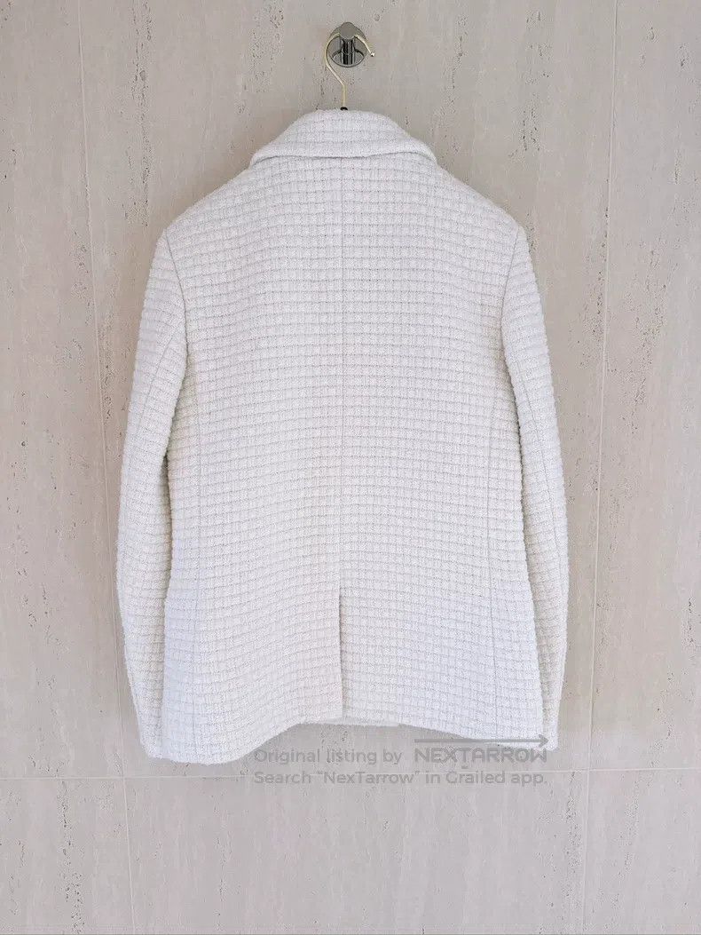 Chanel Chanel 21B Autumn and Winter Preview White Wafflog Jacket Size XXS / US 00 / IT 34 - 2 Thumbnail