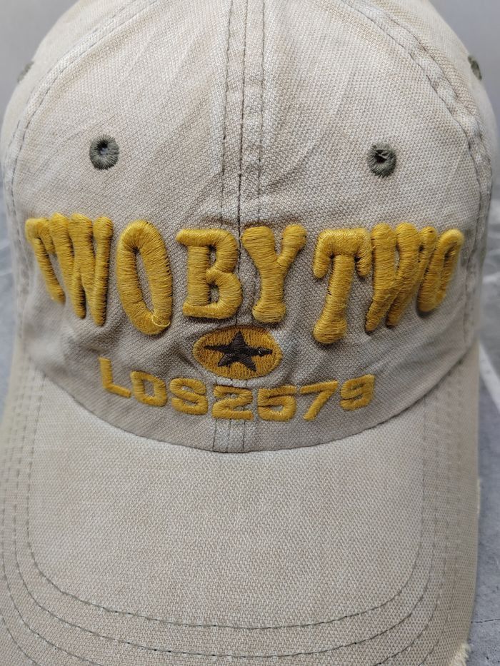 Japanese Brand Vintage Two By Two Distressed Style Cap Hat Size ONE SIZE - 3 Thumbnail