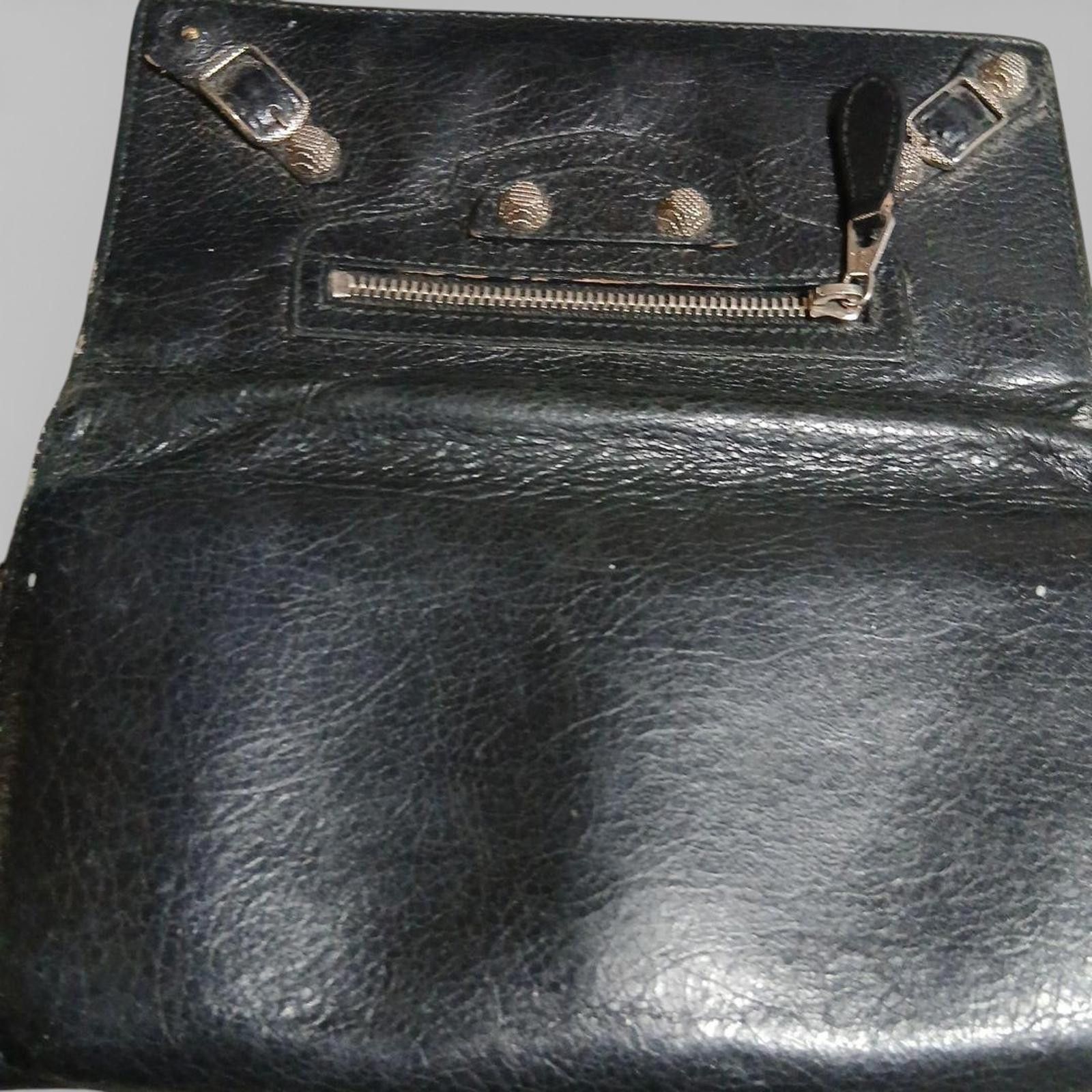 Balenciaga Balenciaga - Black Leather Zip Wallet Size ONE SIZE - 6 Thumbnail