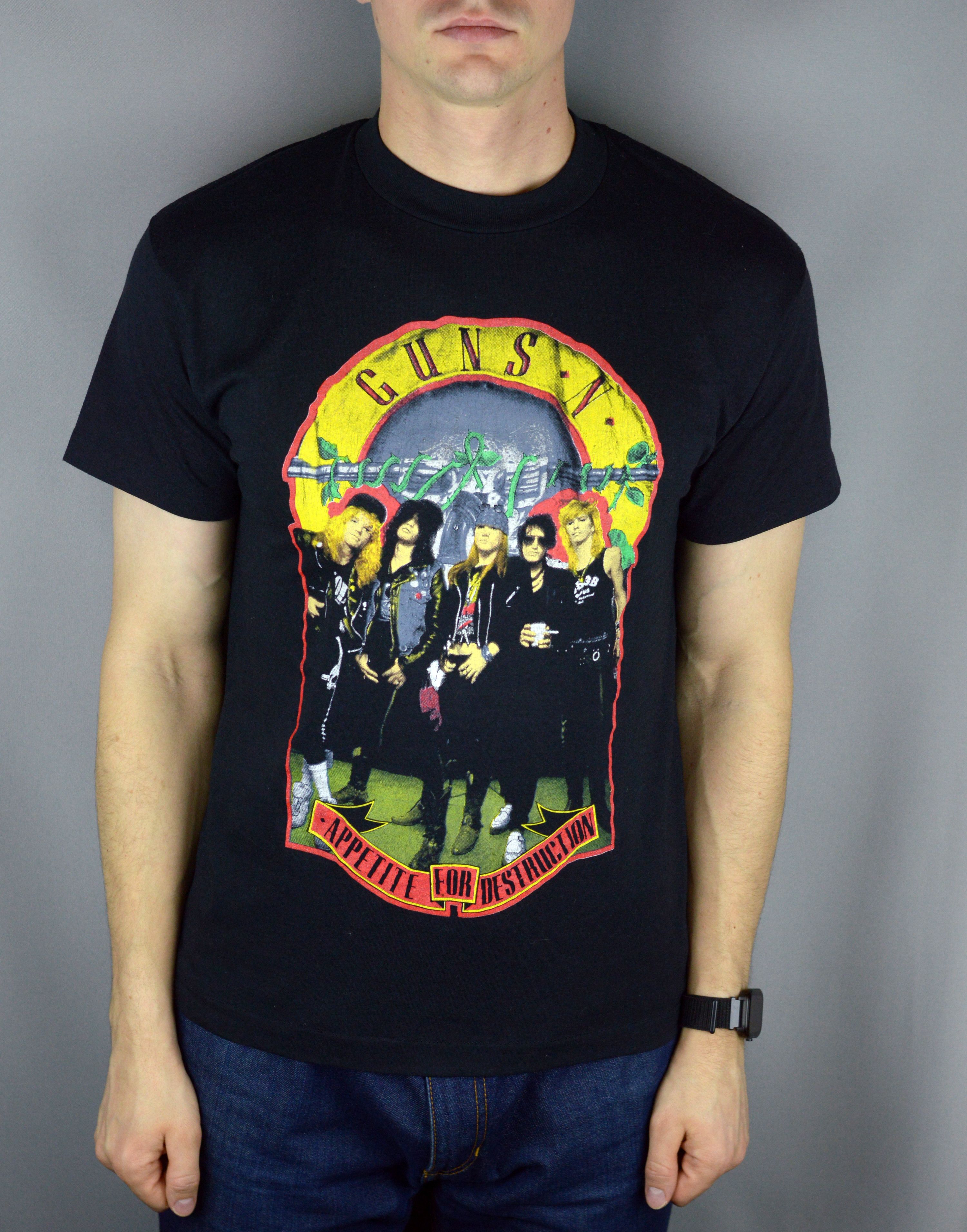 Vintage Vintage Guns n Roses Welcome To The Jungle 80s t shirt Size US M / EU 48-50 / 2 - 1 Thumbnail