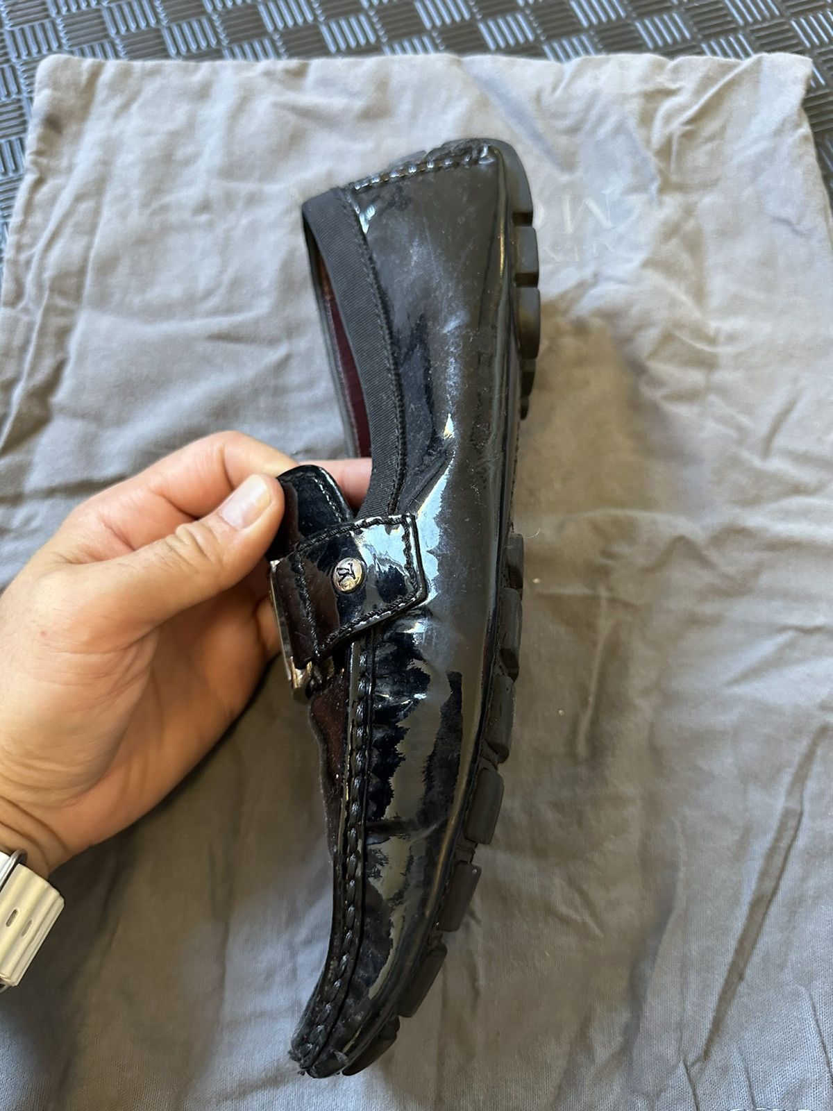 Louis Vuitton Black patent leather, Louis Vuitton drivers Size US 9 / EU 42 - 12 Thumbnail