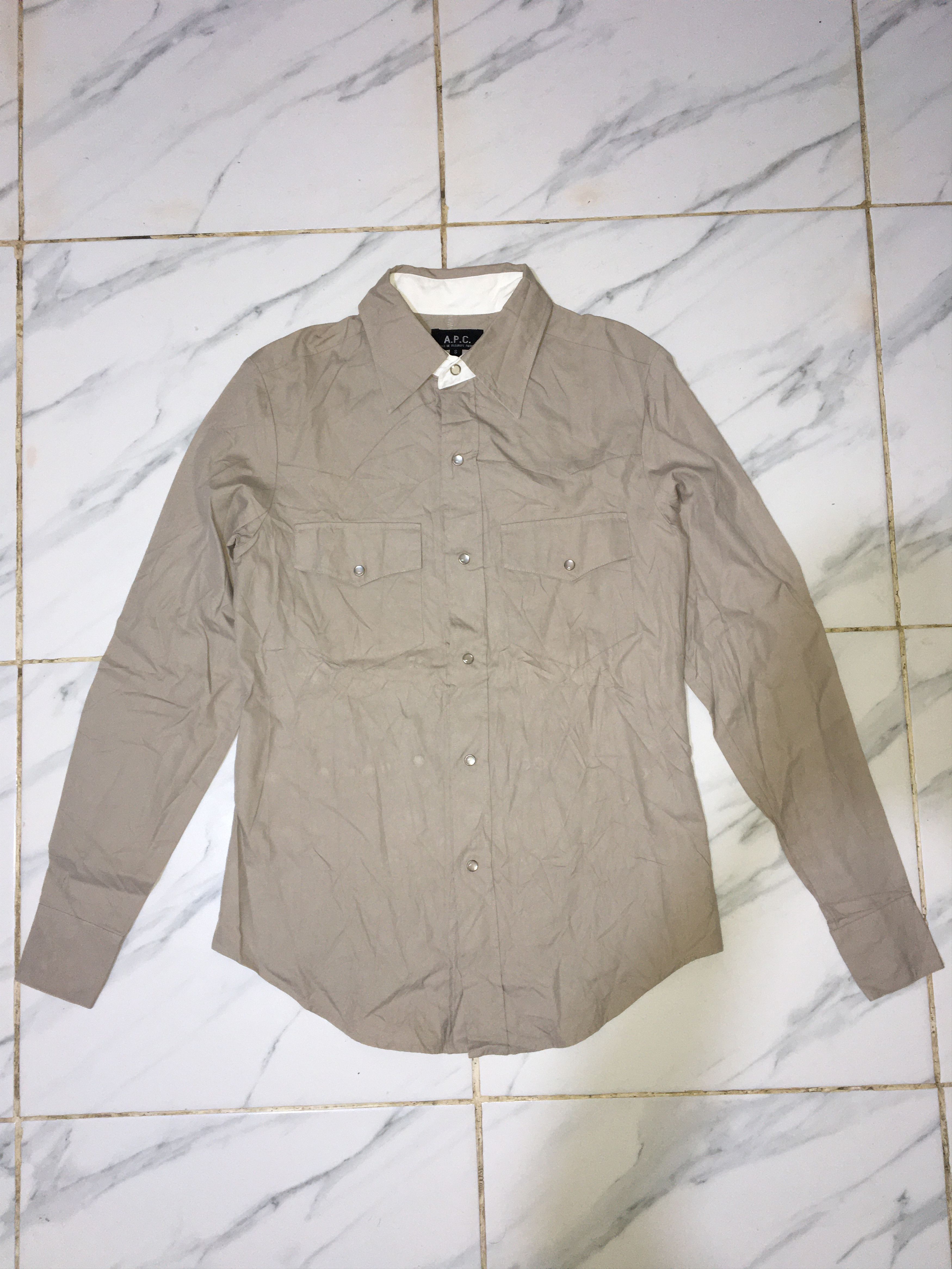 A.P.C. A.P.C Button Up Shirt Size US S / EU 44-46 / 1 - 1 Thumbnail