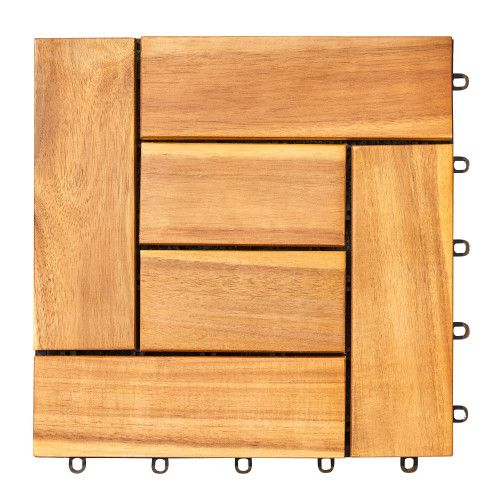 Designer × Homemade (Set of 10) Hanalei Eucalyptus Interlocking Wooden Decktile Size US L / EU 52-54 / 3 - 8 Thumbnail