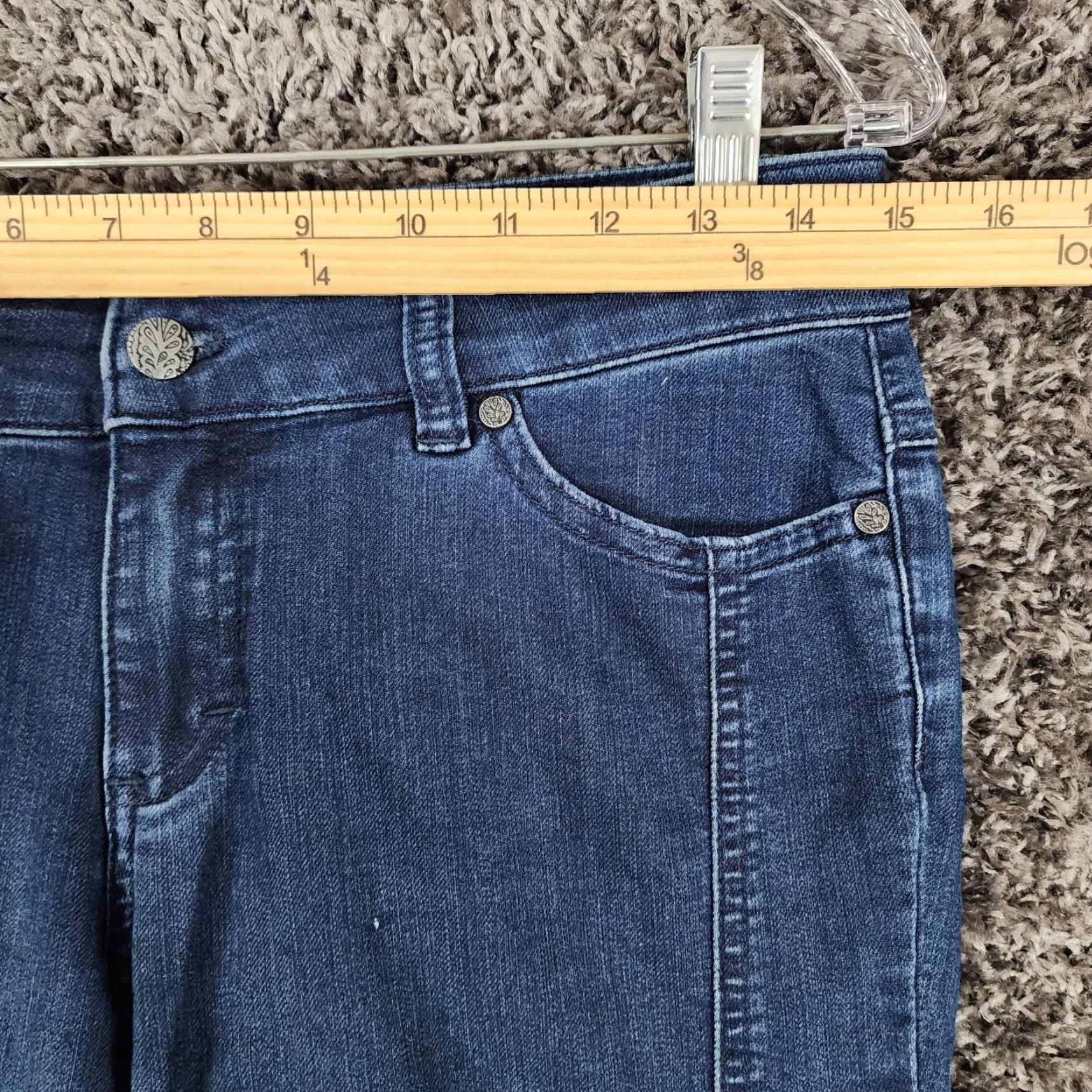 Prana Prana Jeans Women Size 4 Dark Wash Organic Cotton Curvy Ankle Blue Womens Size 27" / US 4 / IT 40 - 4 Thumbnail