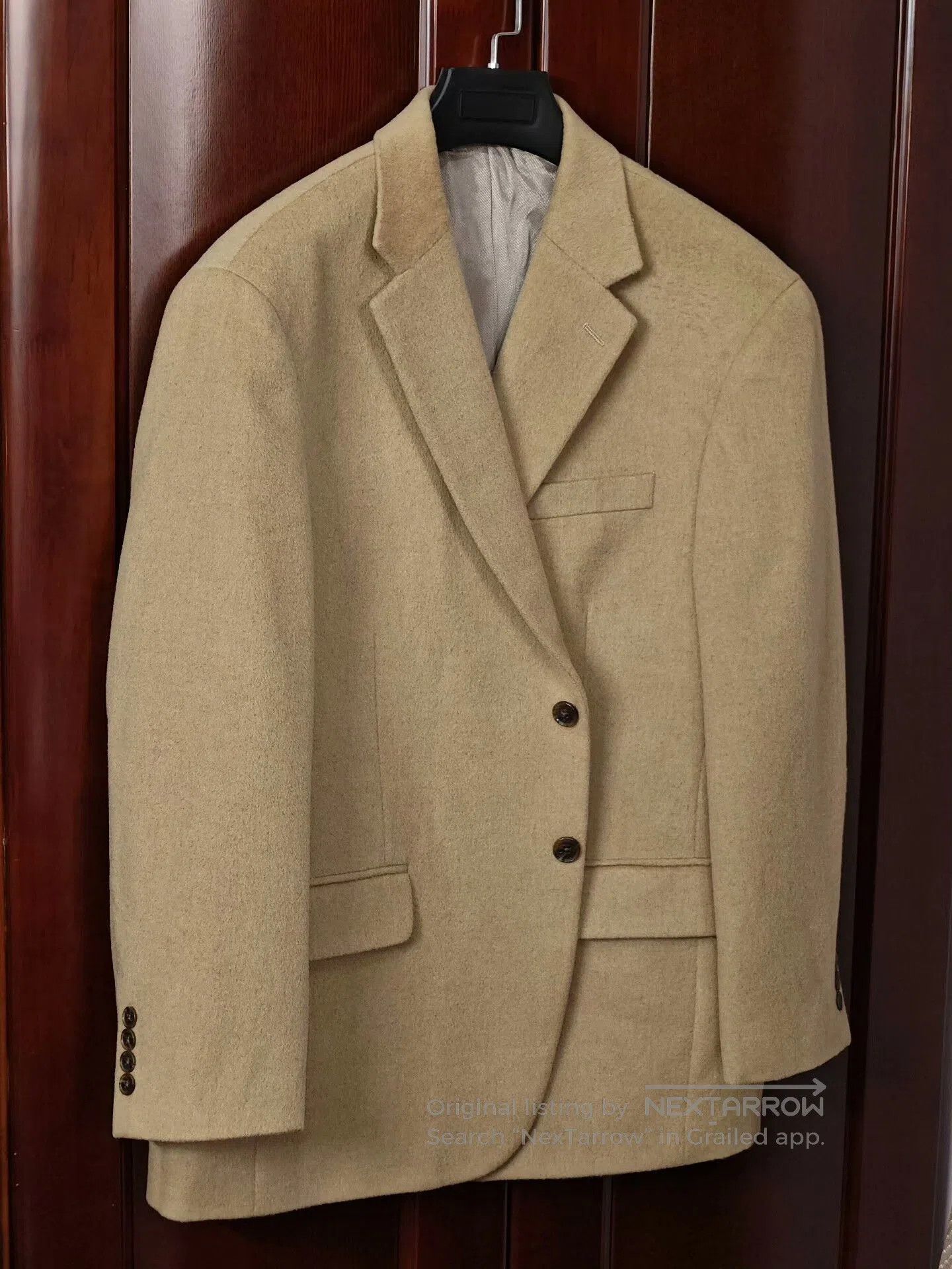 Japanese Brand Custom Camel Hair Casual Blazer. Size US L / EU 52-54 / 3 - 1 Thumbnail