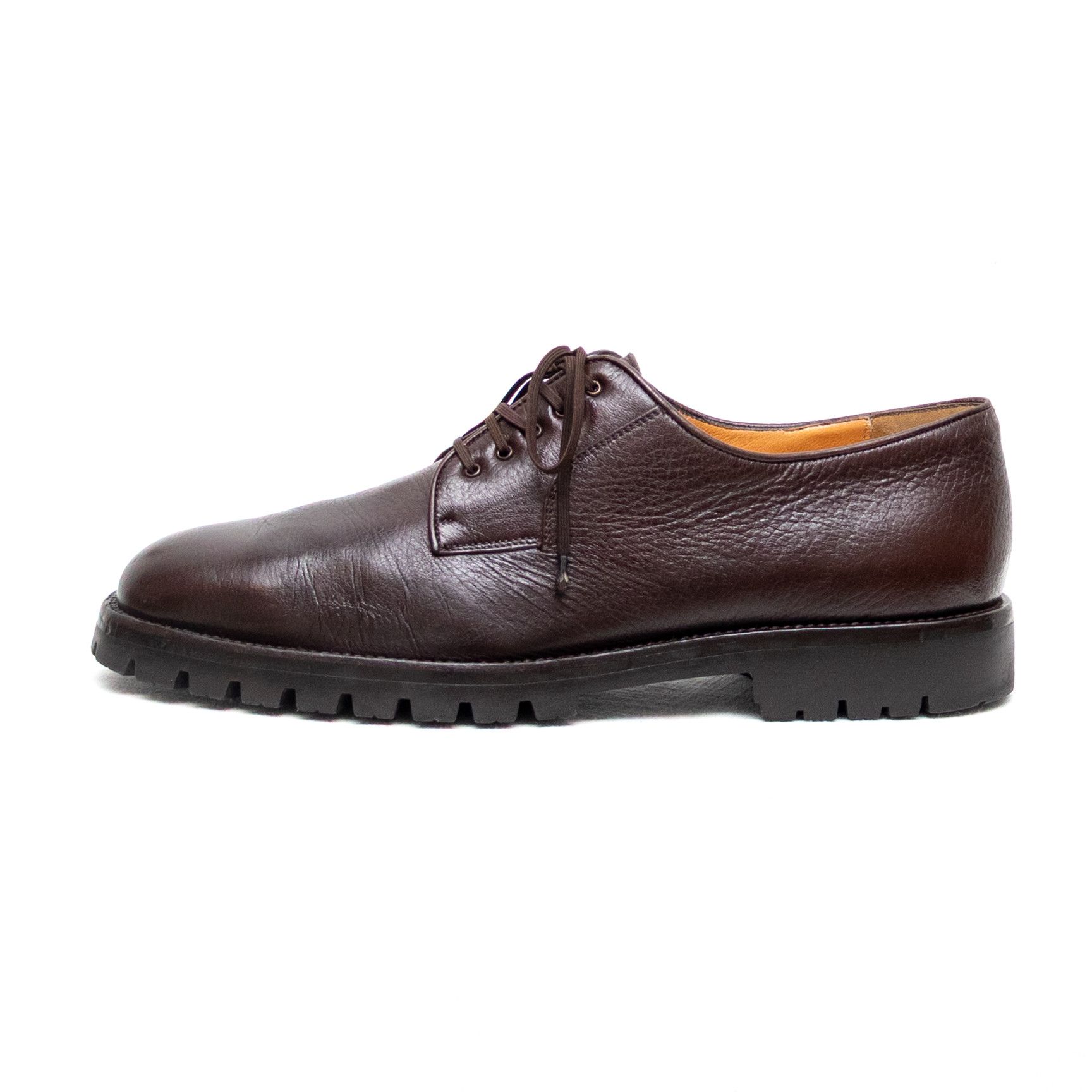 Salvatore Ferragamo Salvatore Ferragamo Brown Leather Derby Shoes US 9D Lug Sole Size US 9 / EU 42 - 2 Thumbnail