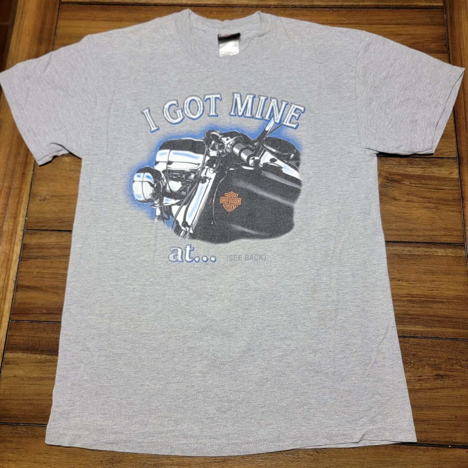 Harley Davidson Harley Davidson Grey Unisex Tee Stafford Texas - Size Medium Size US M / EU 48-50 / 2 - 1 Thumbnail