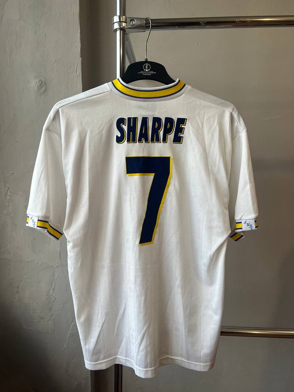Puma 1996/98 LEEDS UNITED #7 SHARPE HOME SOCCER JERSEY SHIRT M Size US M / EU 48-50 / 2 - 3 Thumbnail